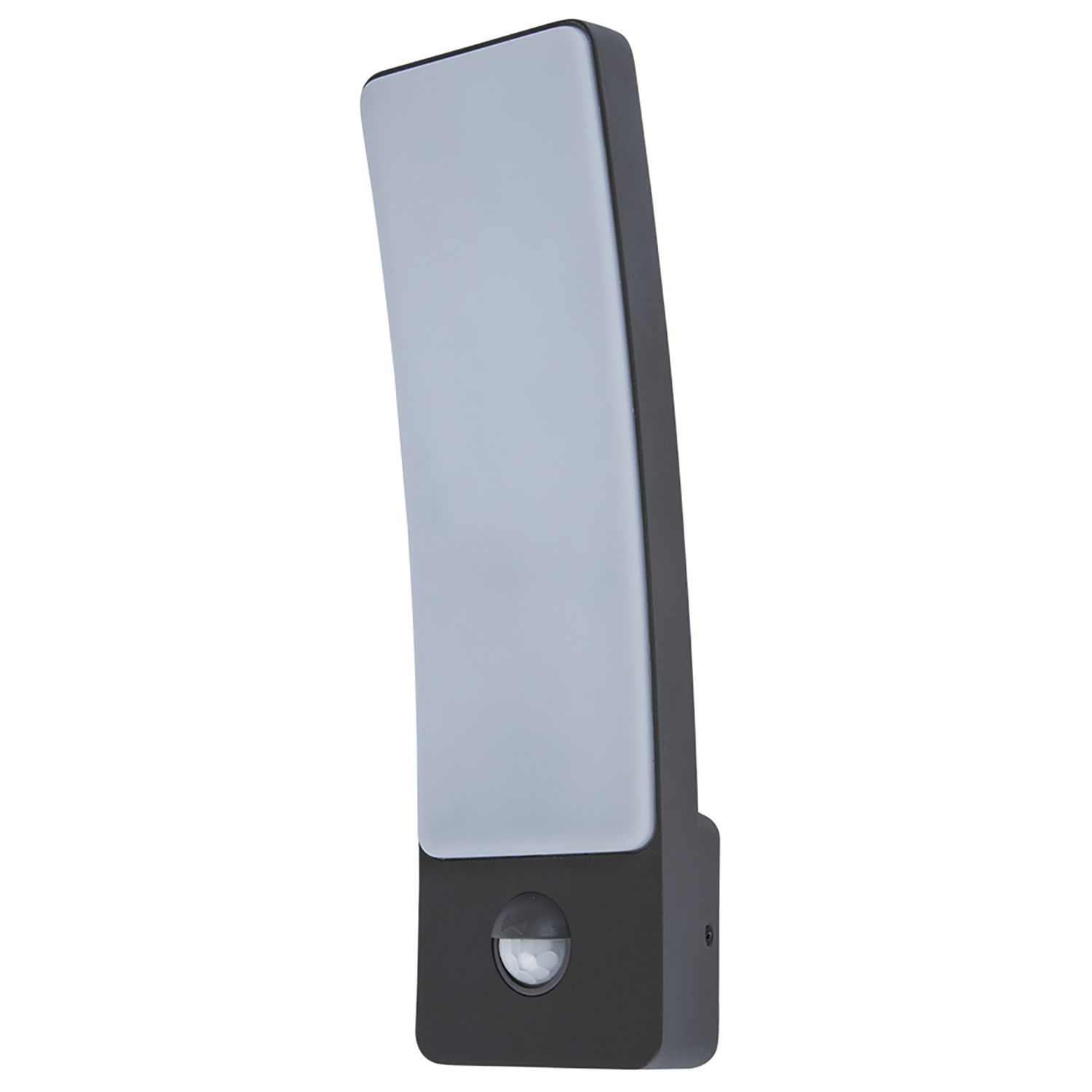 Lutec Kira Outdoor LED Wall Light With PIR Sensor Dark Grey 18W 1400lm (210AJ)
