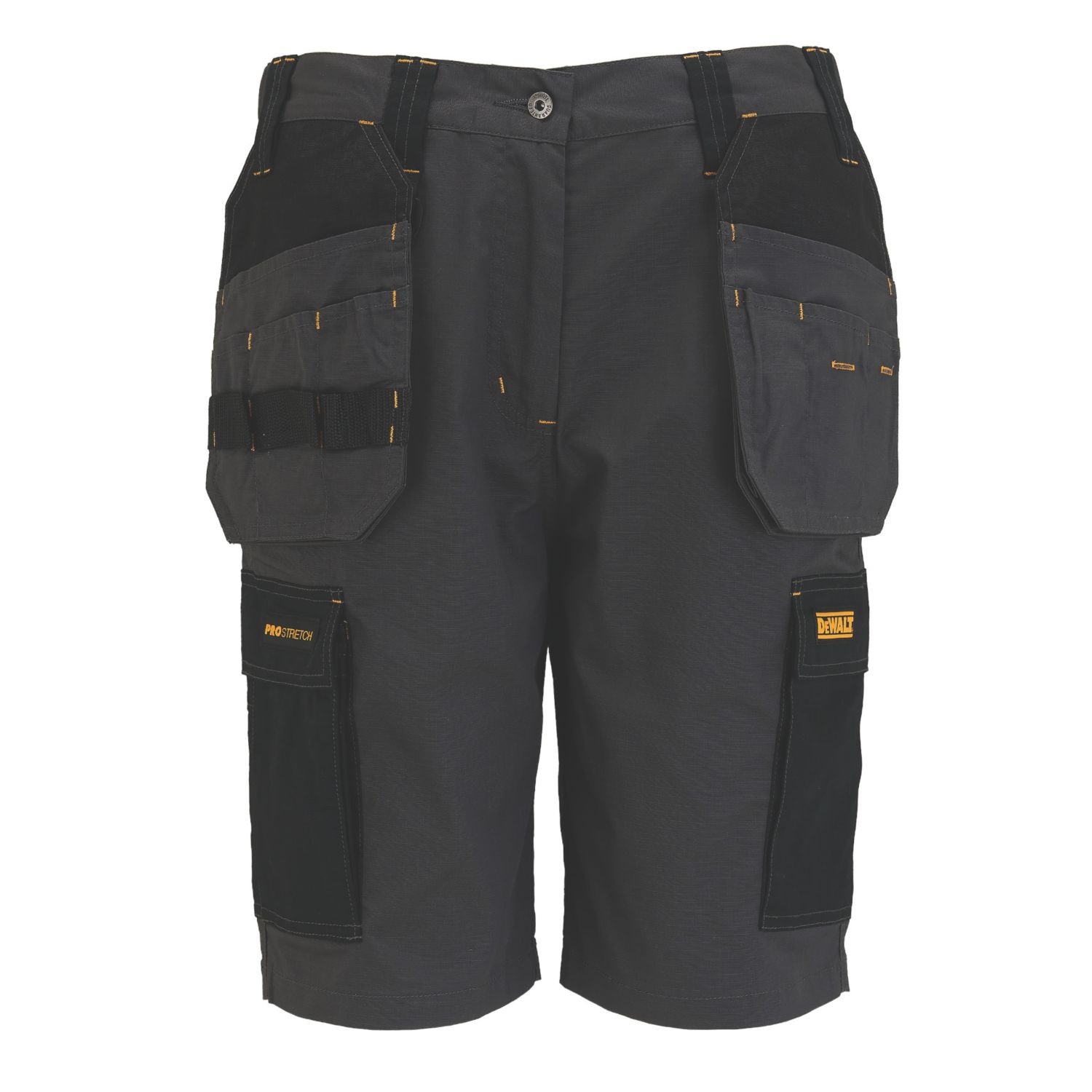 DEWALT Bonnie Womens Work Short Grey/Black Size 10 (210JN)