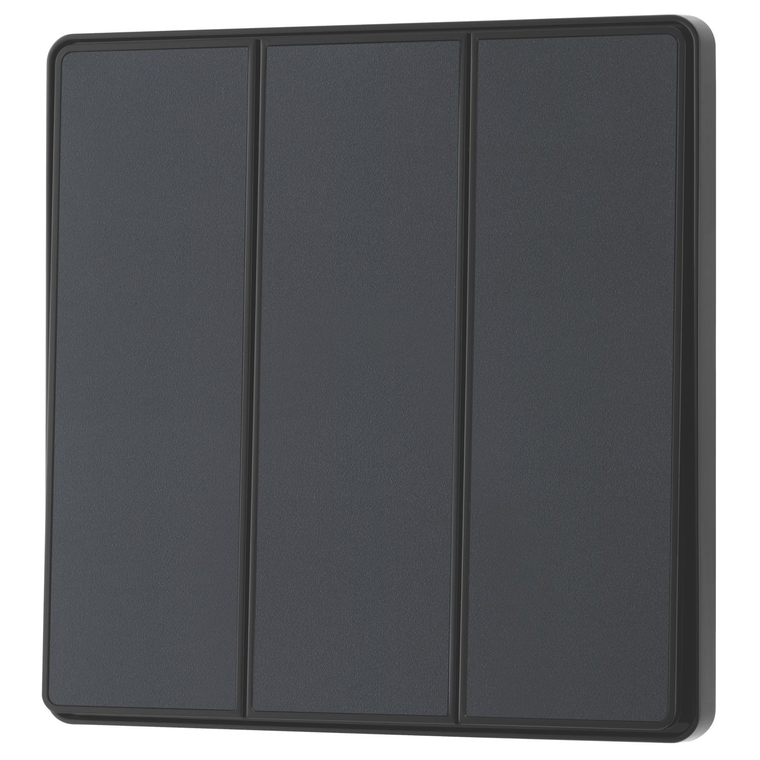 British General Evolve 20A 16AX 3-Gang 2-Way Light Switch Grey (211CH)