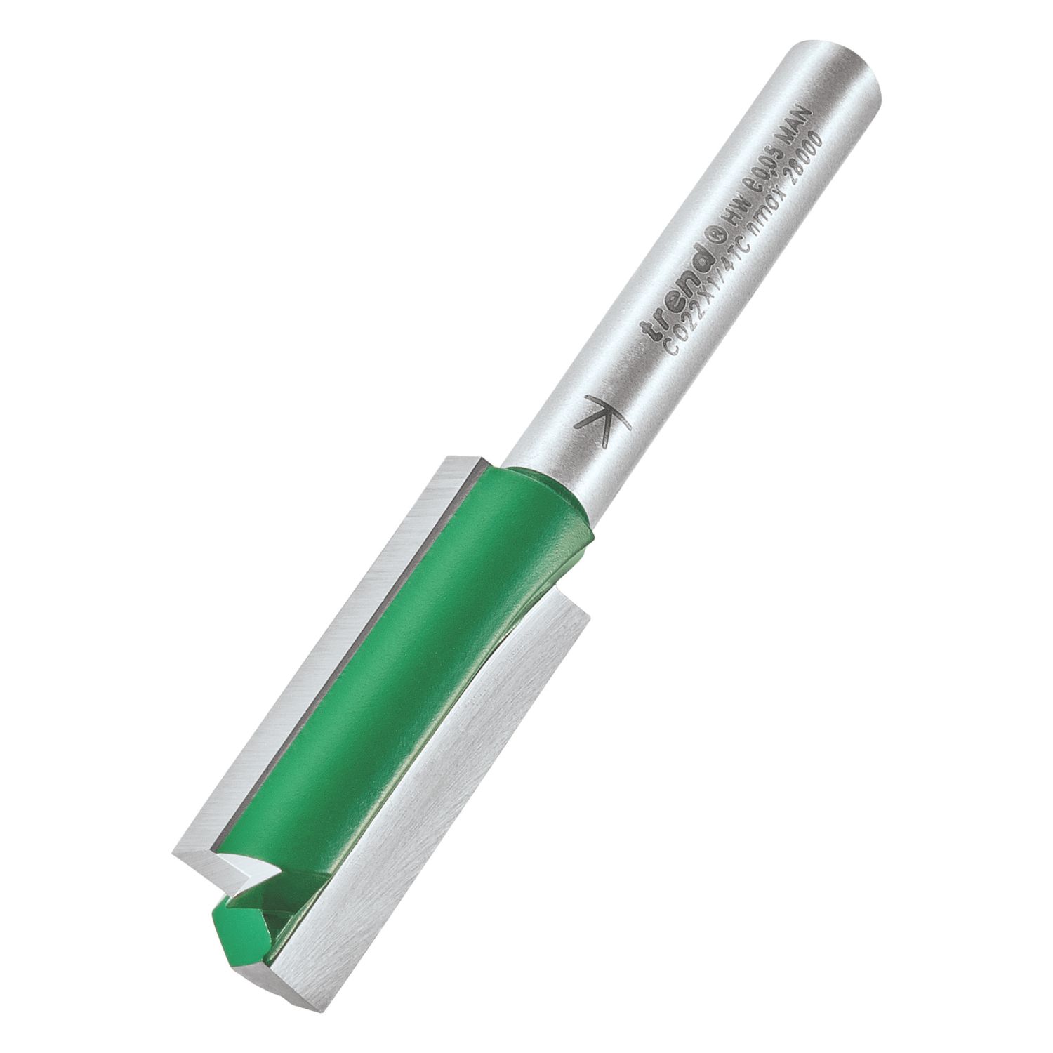Trend C022X1/4TC 1/4" Straight Cutter 12.7mm x 31.8mm (211XG)