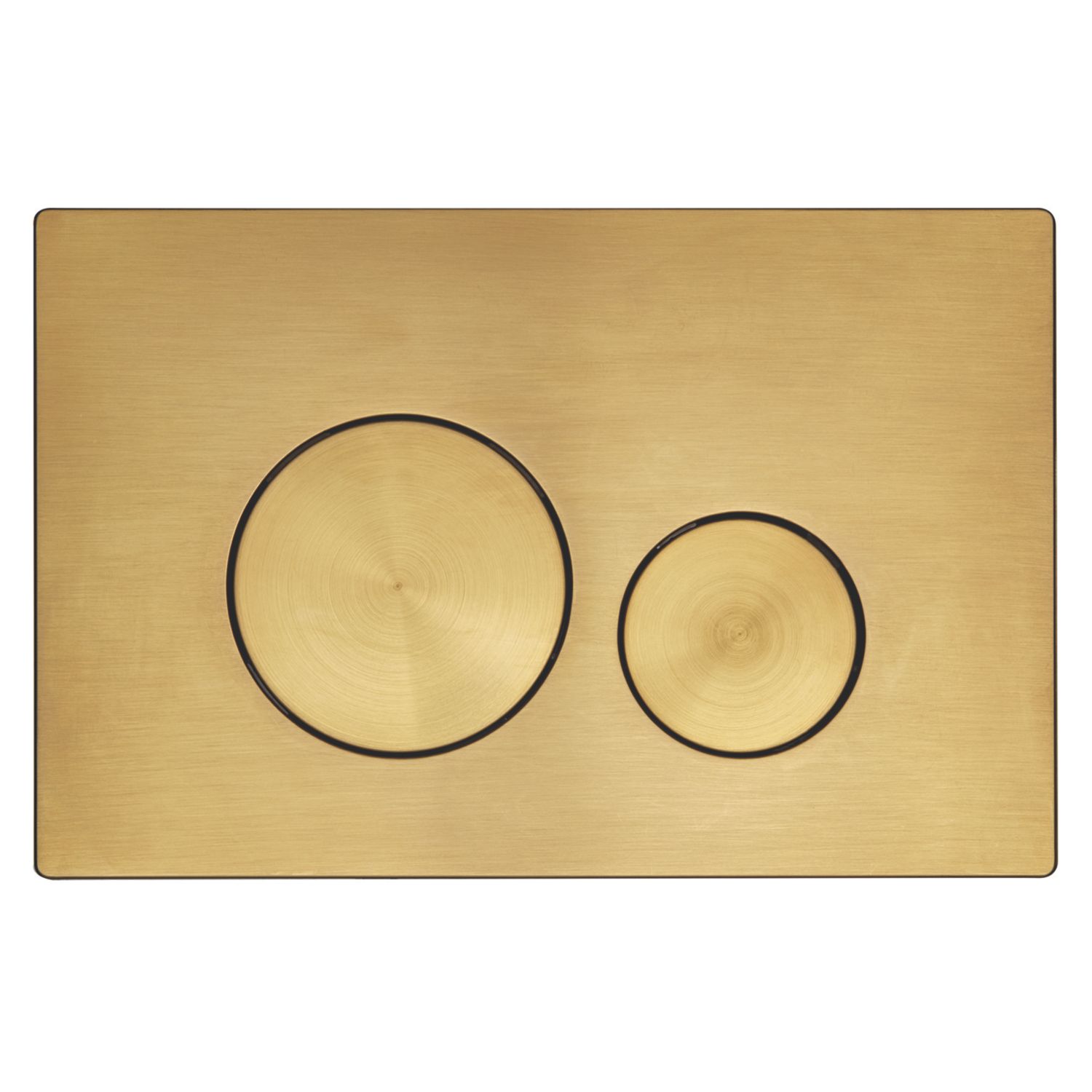 Circuit Dual-Flush Flushing Plate Brushed Brass (212RM)