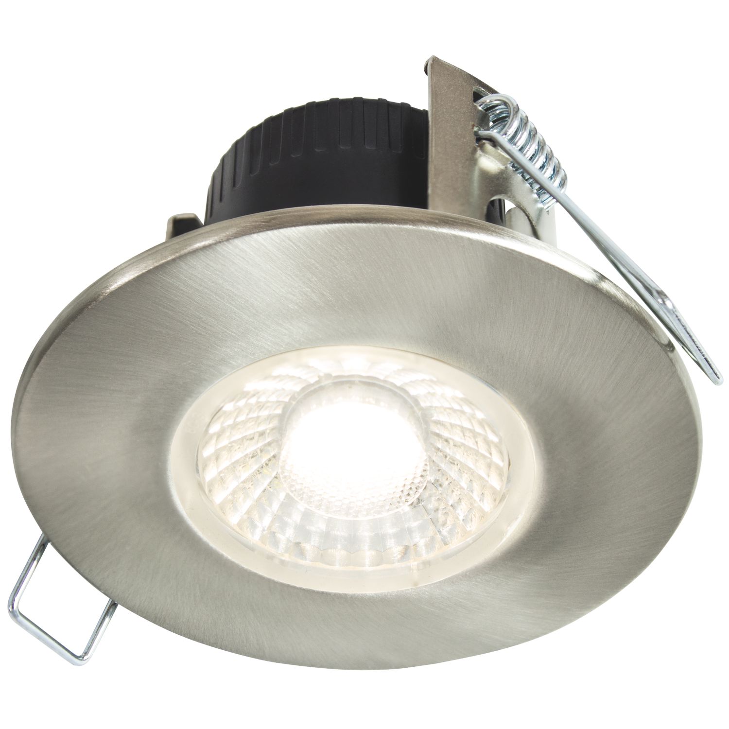 Collingwood DT4 Fixed Fire Rated LED Downlight Brushed Steel 4.6W 460lm (213CF)