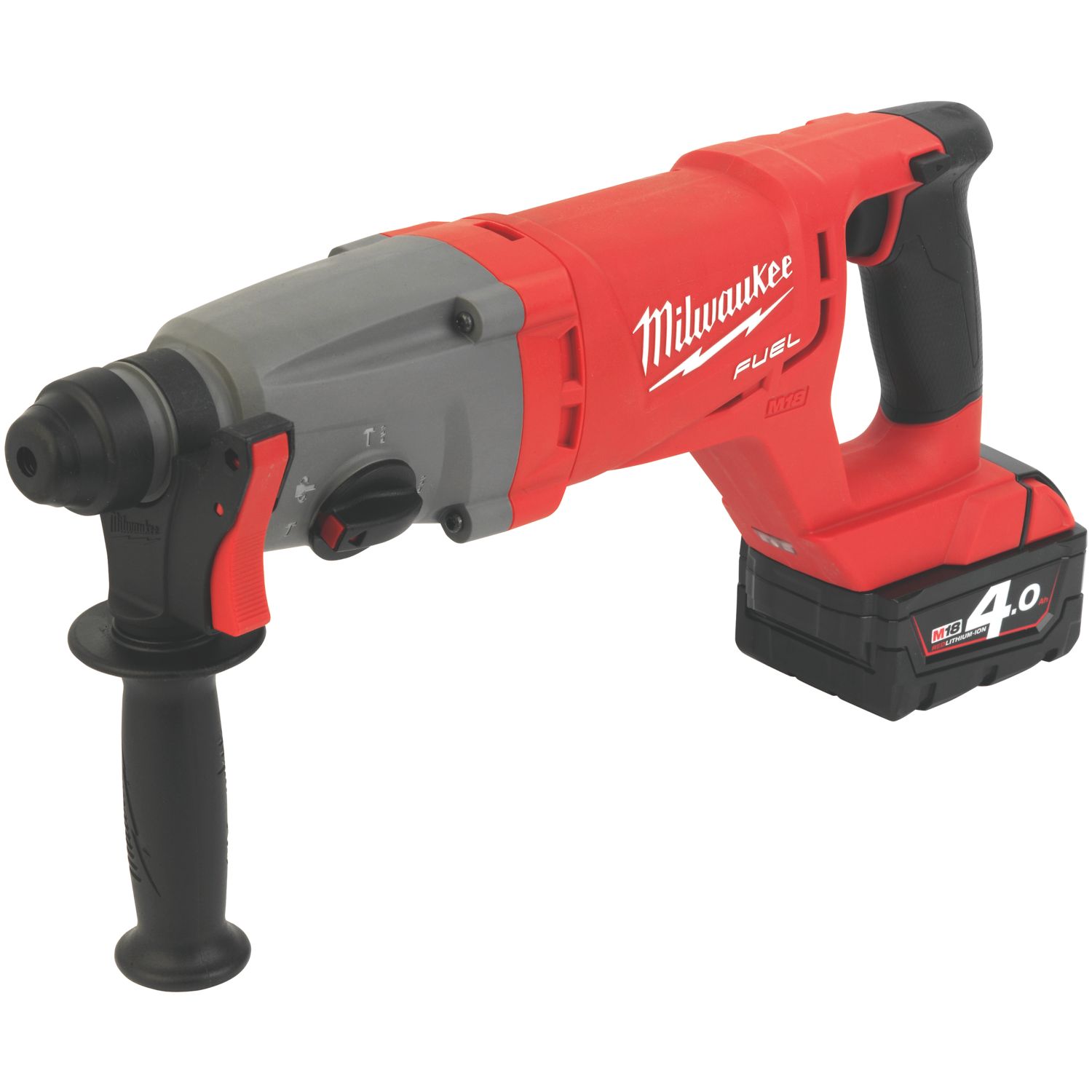 Milwaukee M18 CHD-402C FUEL 3.5kg 18V 2 x 4.0Ah Li-Ion RedLithium Brushless Cordless SDS Plus Drill (215HY)