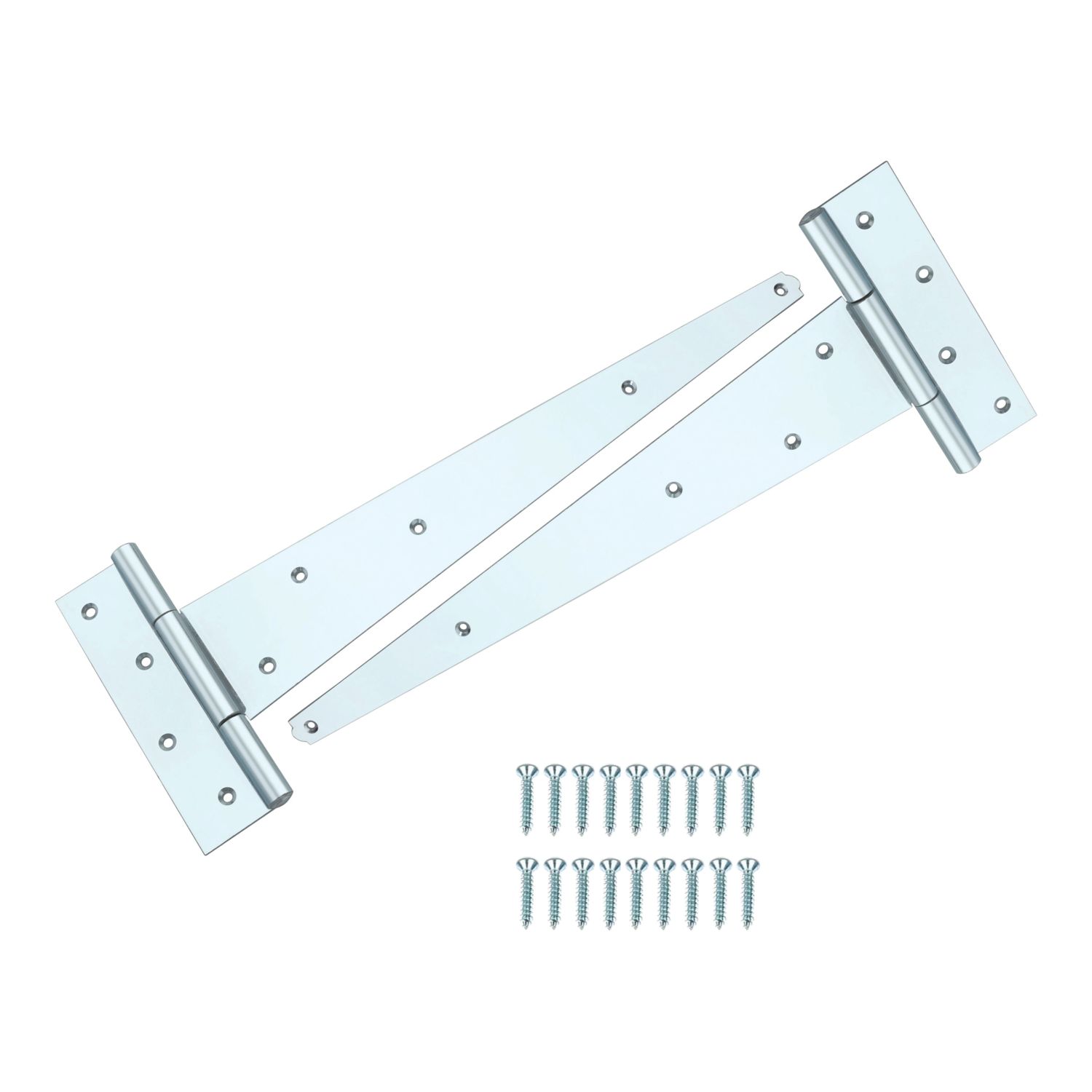 Smith & Locke Zinc-Plated Tee Hinges 450mm 2 Pack (216VE)
