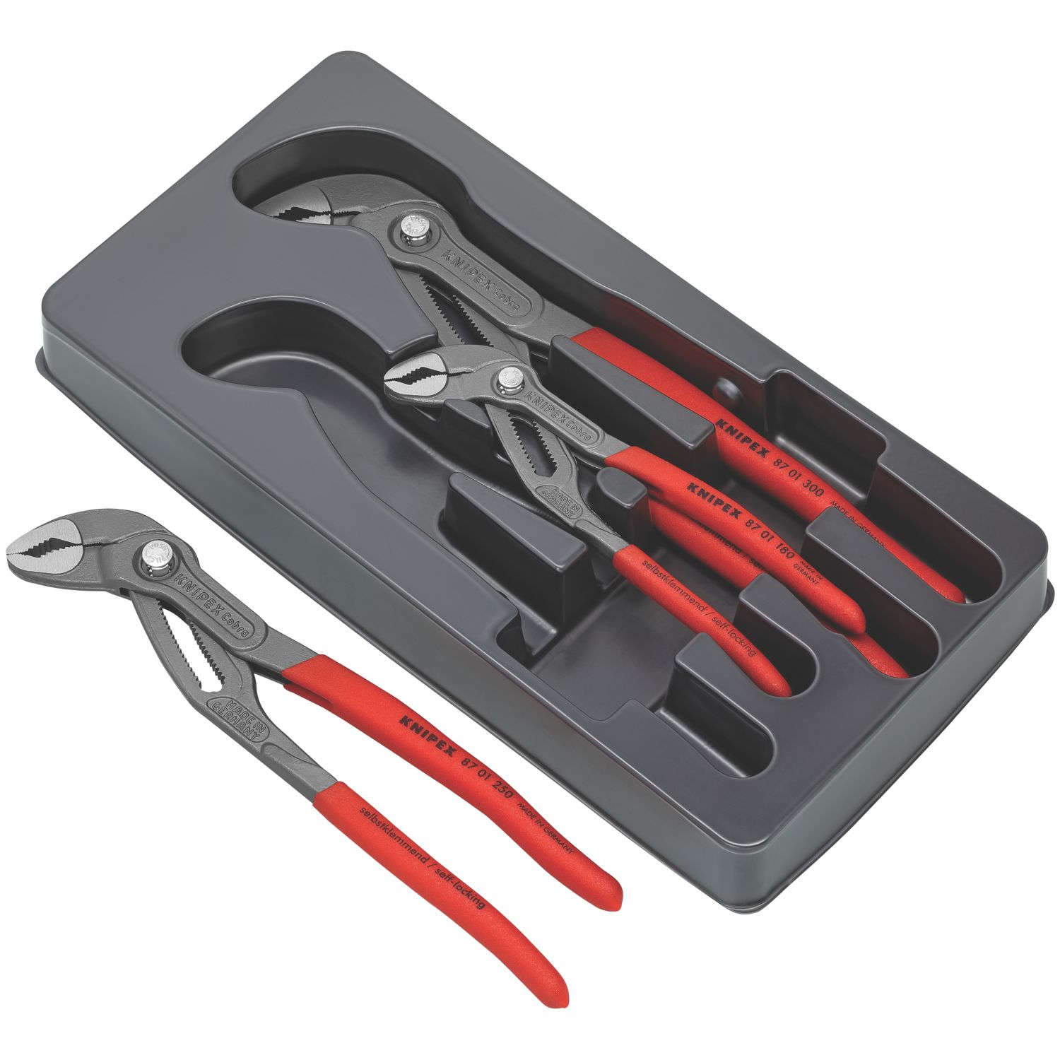 Knipex Cobra Water Pump Pliers 3 Piece Set (217JF)