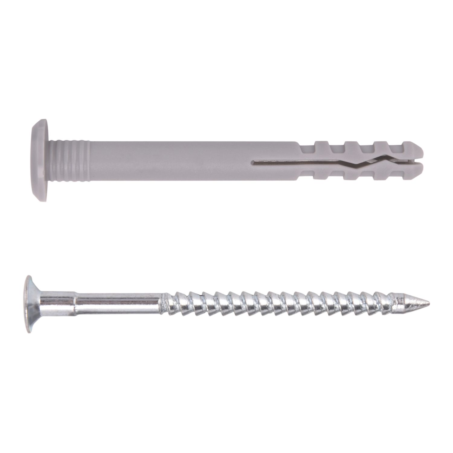 Easyfix Nylon & Steel Mushroom Head Hammer Fixings 8mm x 120mm 50 Pack (217YY)