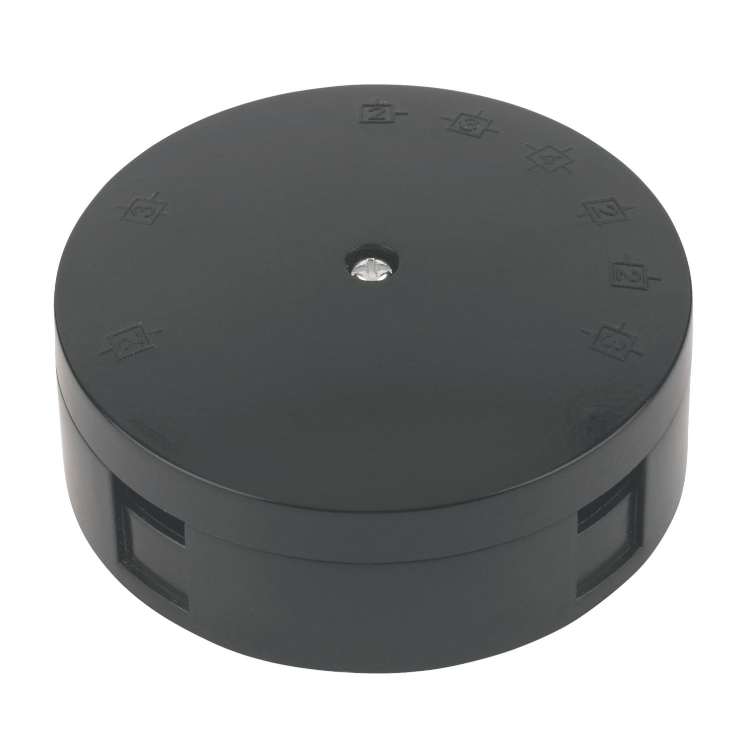 Essentials 20A 6-Terminal Heavy Duty Junction Box Black (2195D)