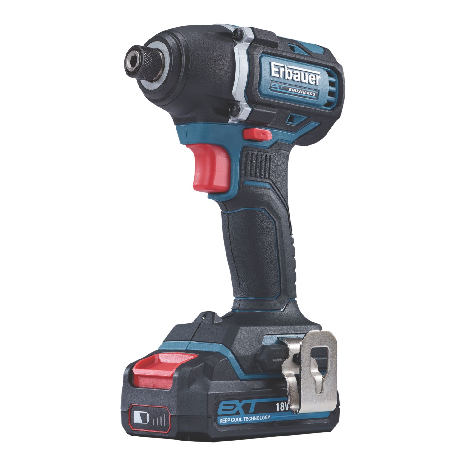 Erbauer EID18-Li 18V 1 x 2.0Ah Li-Ion EXT Brushless Cordless Impact Driver (219AF)