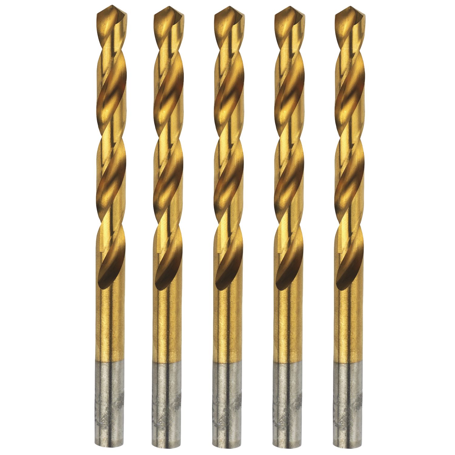 Erbauer Straight Shank Metal Drill Bits 9mm x 125mm 5 Pack (22091)