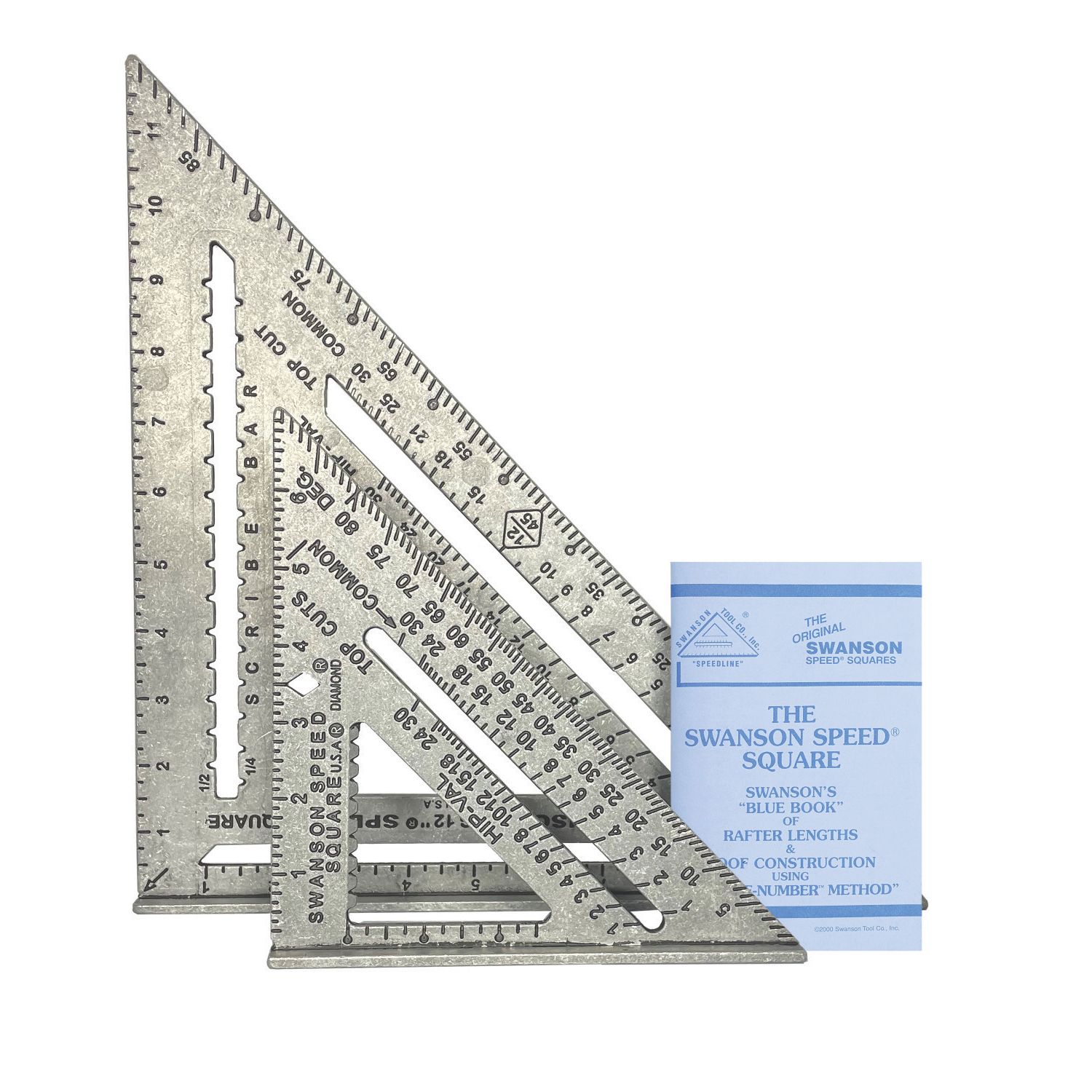 Swanson Tools Rafter Square 7" / 12" (178mm / 305mm) 2 Piece Set (220RG)
