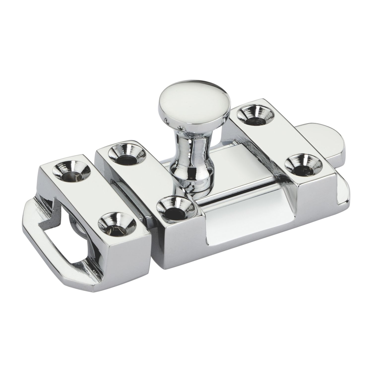 Smith & Locke Flat Door Bolt Polished Chrome 40mm (220TE)