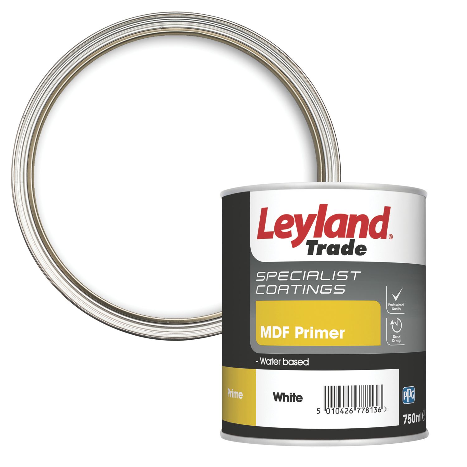 Leyland Trade 750ml White Matt Interior MDF Primer (222FG)