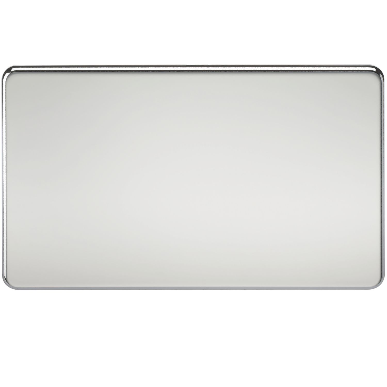 Knightsbridge 2-Gang Blanking Plate Polished Chrome (222TY)