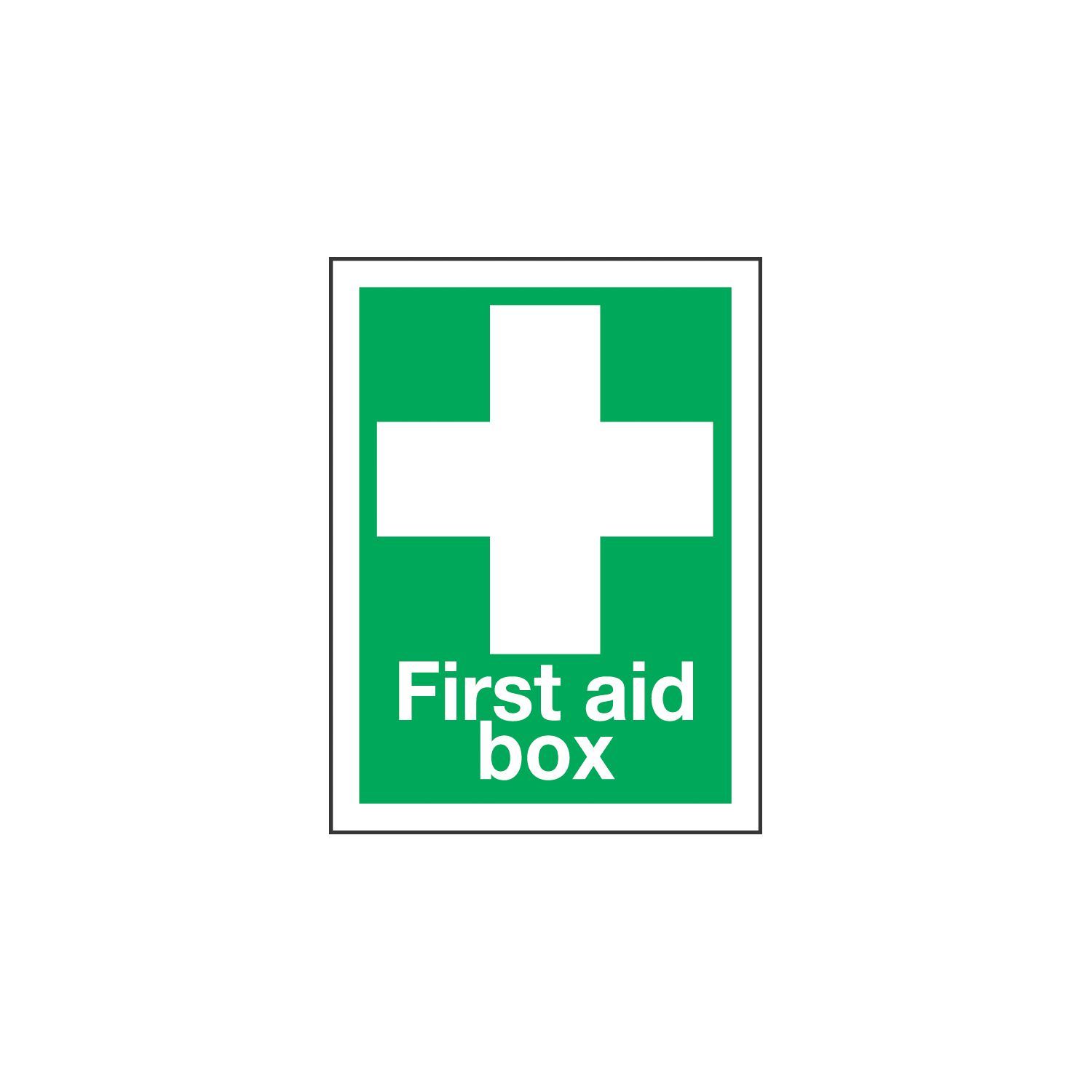 "First Aid Box" Sign 200mm x 150mm (22597)