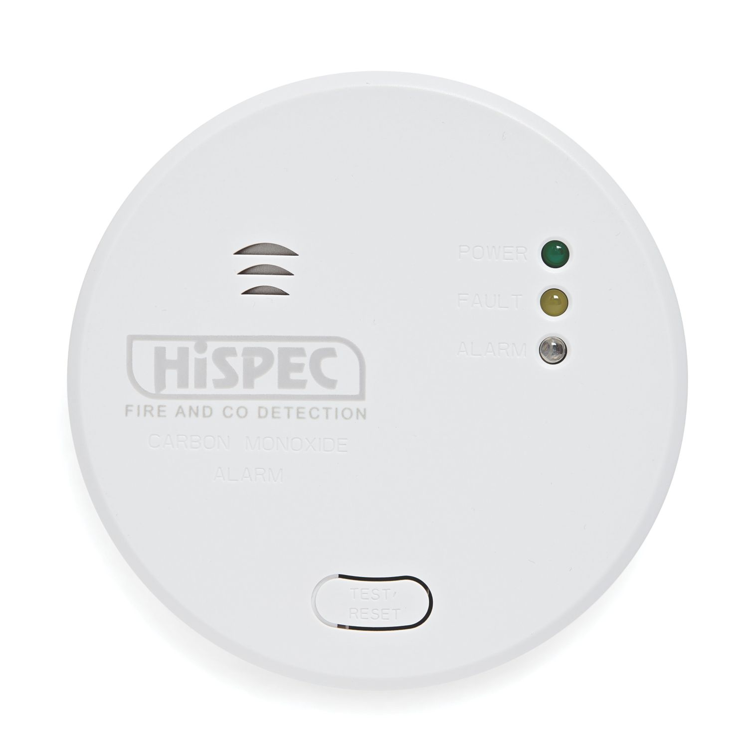 Hispec Fast Fix CO/FF Mains Interlinked Carbon Monoxide Alarm (225RG)