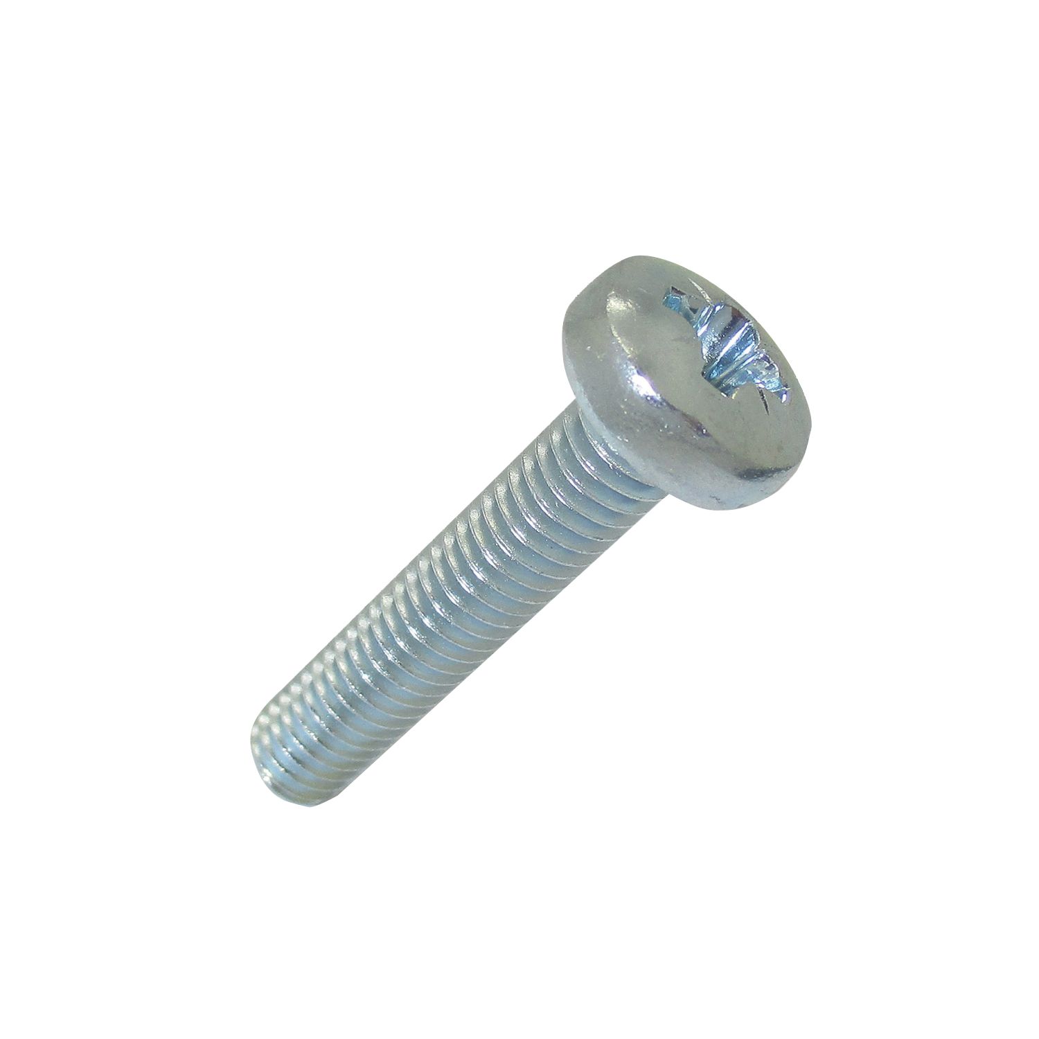 Easyfix Bright Zinc-Plated Pan Machine Screws M6 x 30mm 25 Pack (2266J)