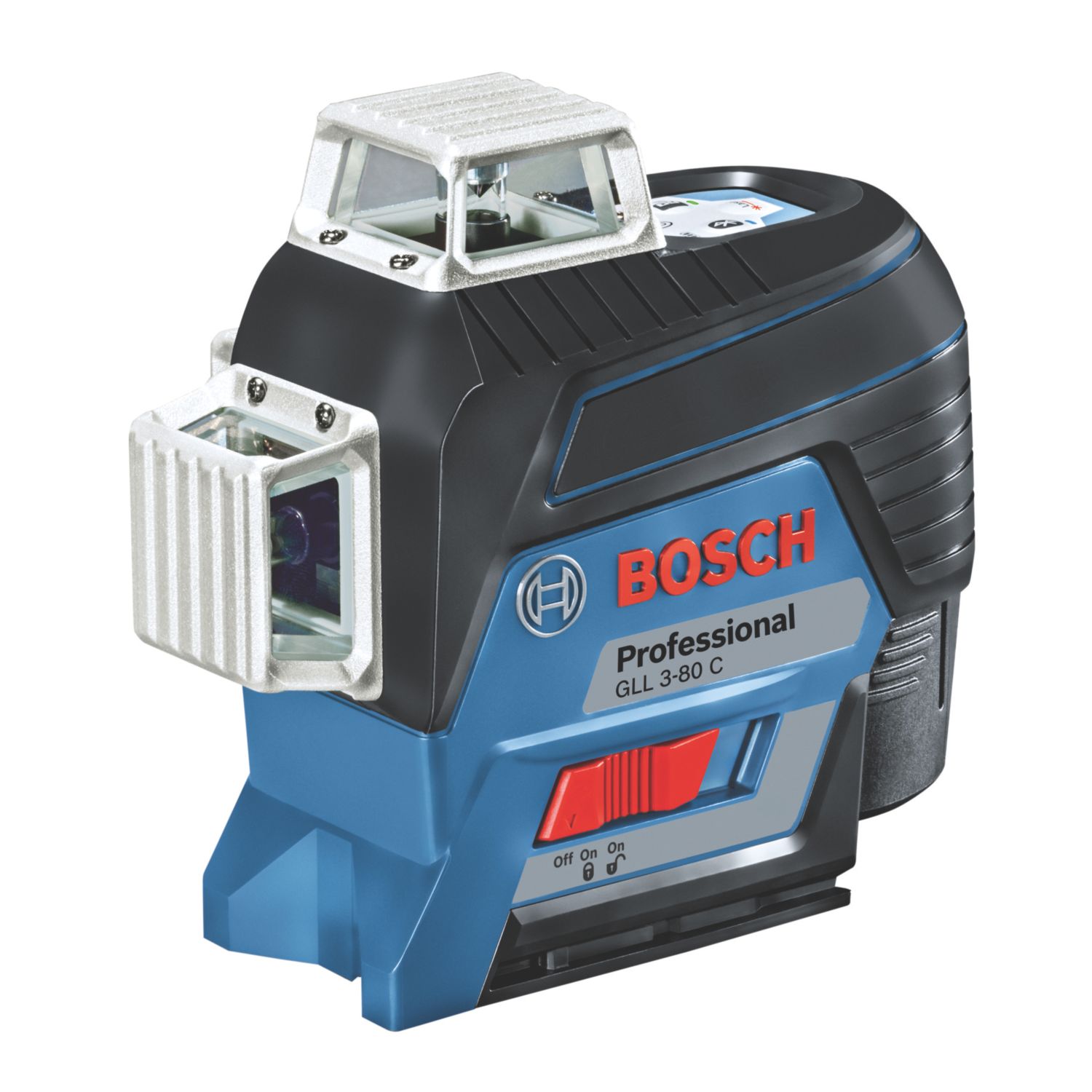Bosch GLL 3-80 C Red Self-Levelling Multi-Line Laser Level with Case (226JM)
