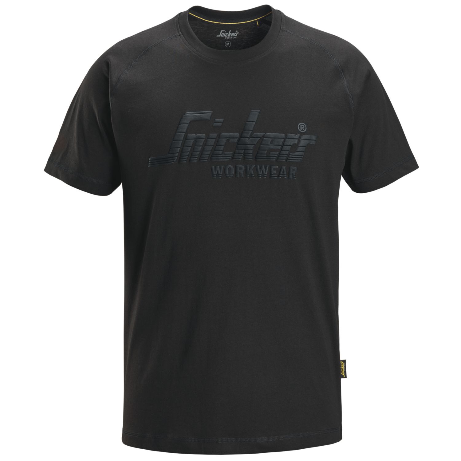 Snickers 2590 Logo Short Sleeve T-Shirt Black X Large 46" Chest (226KC)
