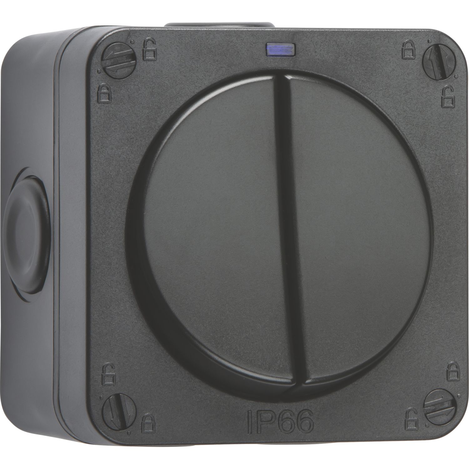 Knightsbridge IP66 20AX 2-Gang 2-Way Weatherproof Outdoor Switch with LED (227VF)