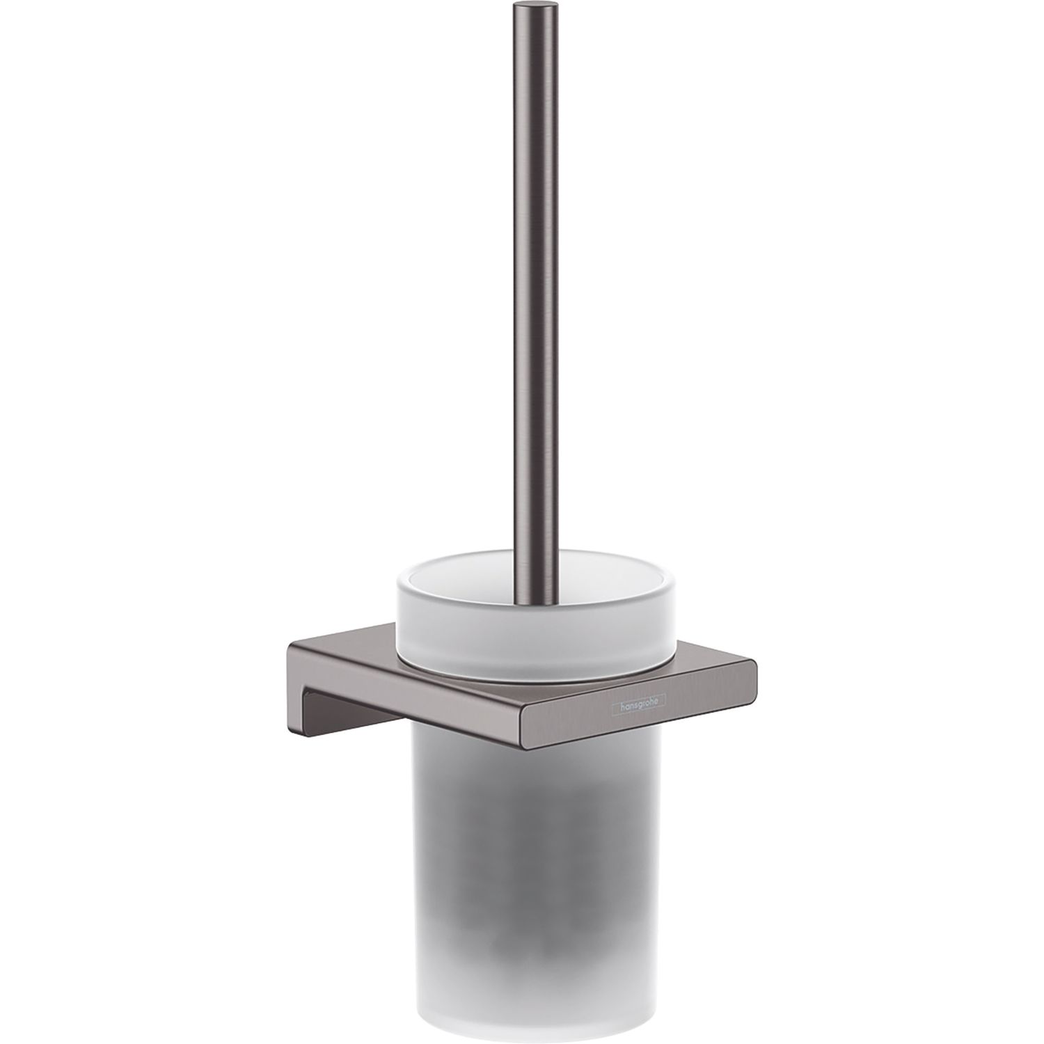 Hansgrohe AddStoris Wall-Mounted Toilet Brush Holder Brushed Black Chrome (228VG)