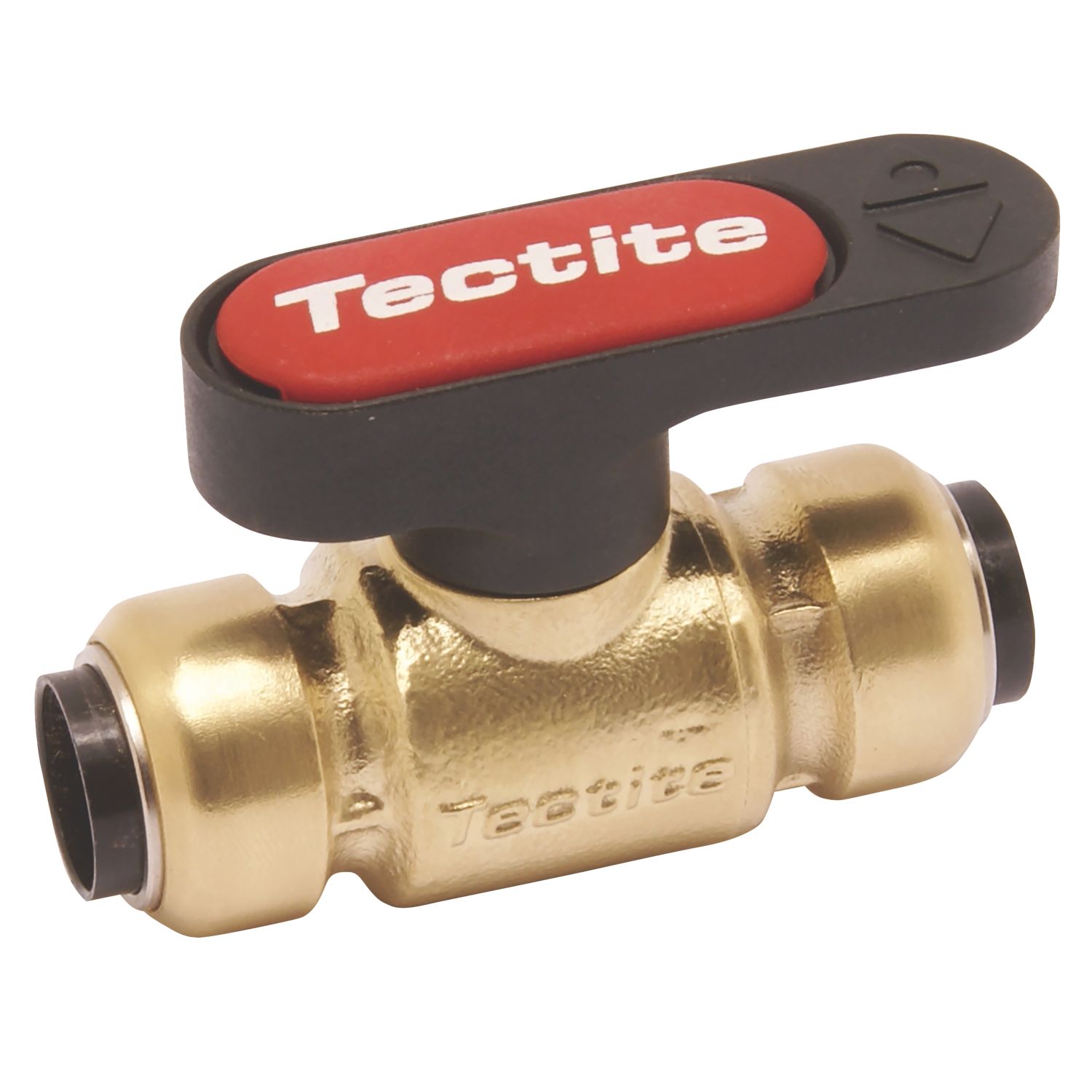 Tectite Sprint TX300 Push-Fit Full Bore 15mm Lever Ball Valve with Black Handle (2293V)