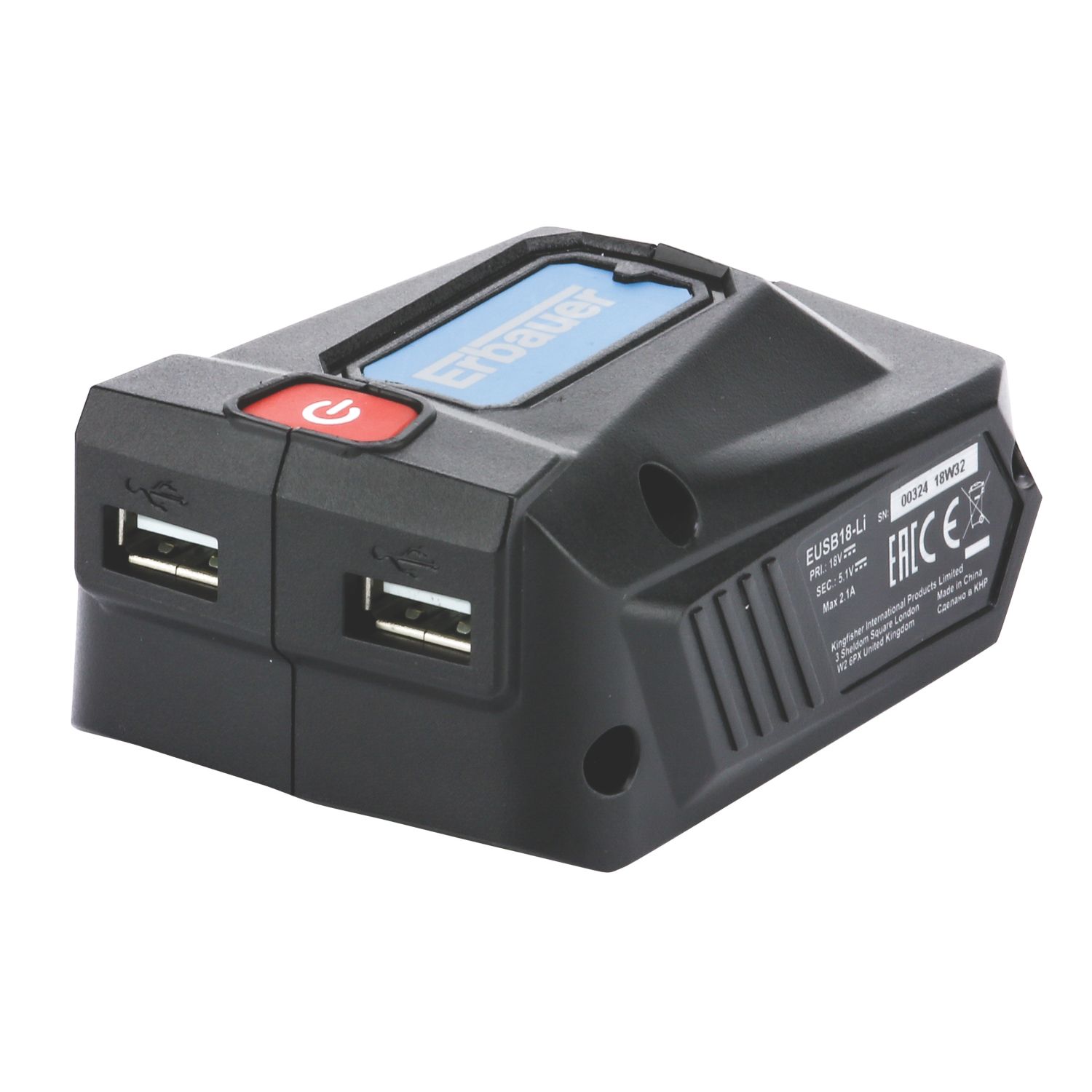 Erbauer EUSB18-Li USB Charging Battery Adaptor (229FV)