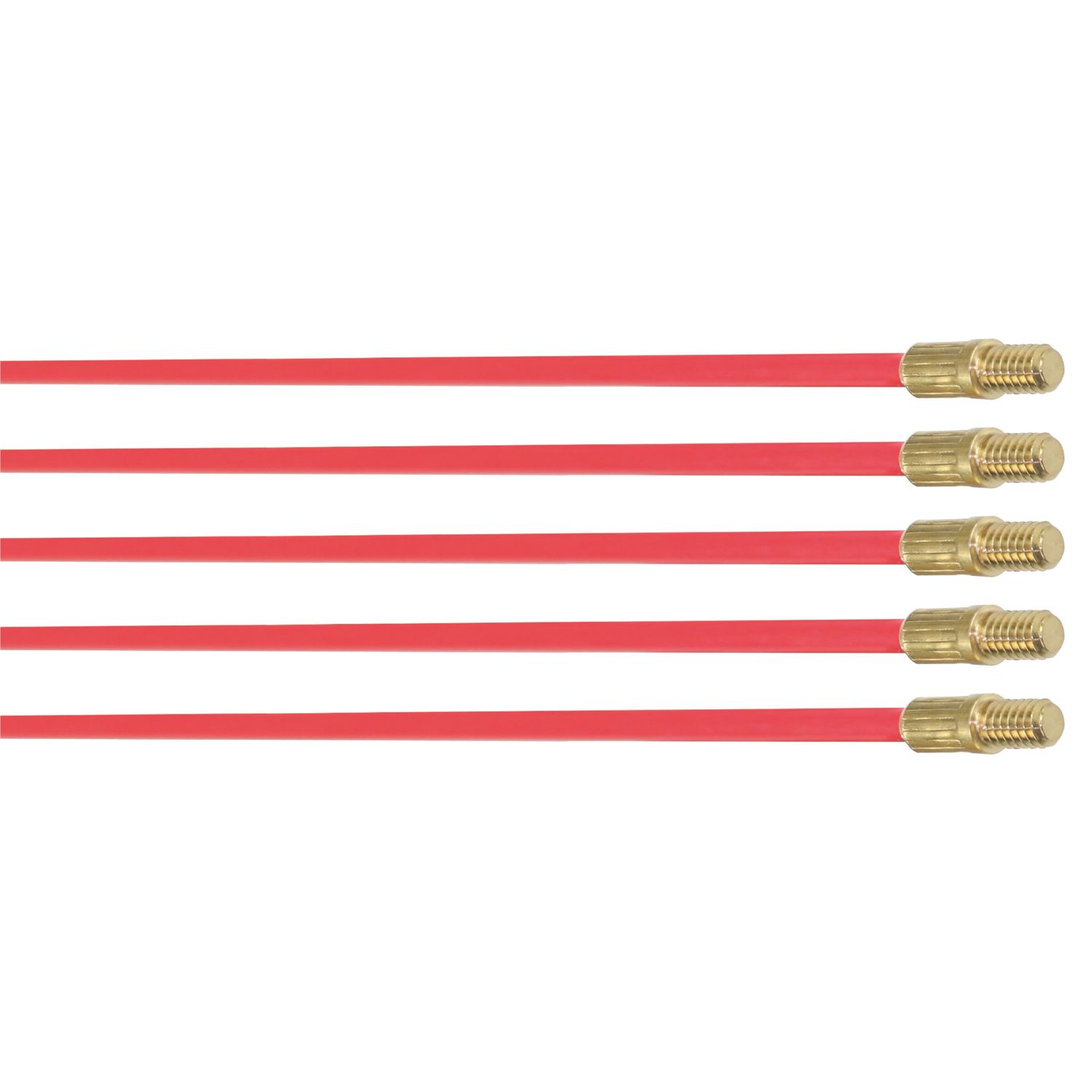 Super Rod CR-RX5 5mm Flexible Red Cable Rods 5m 5 Pieces (229PK)