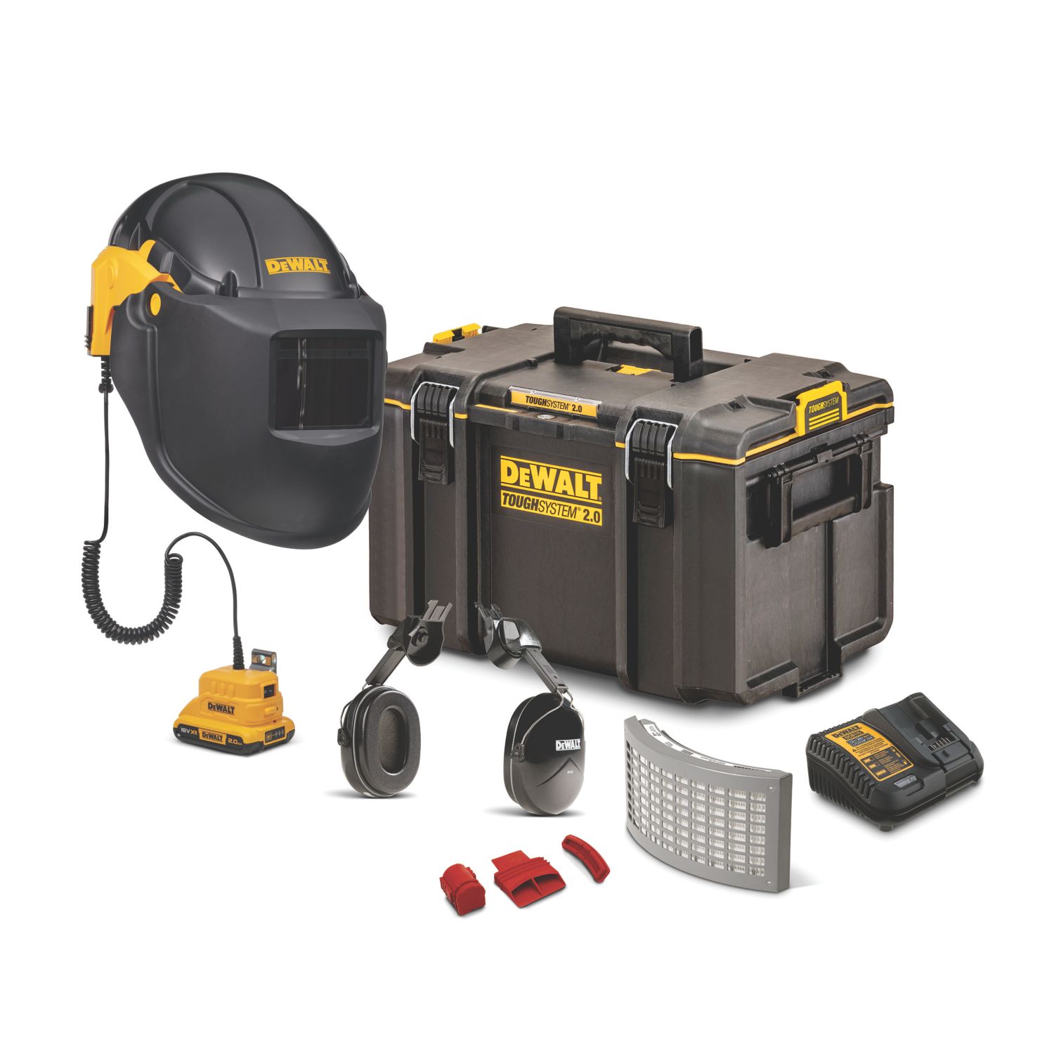 DEWALT One Size 1 x 2Ah Li-Ion XR P3 Welding Powered Air Purifying Respirator (233CM)