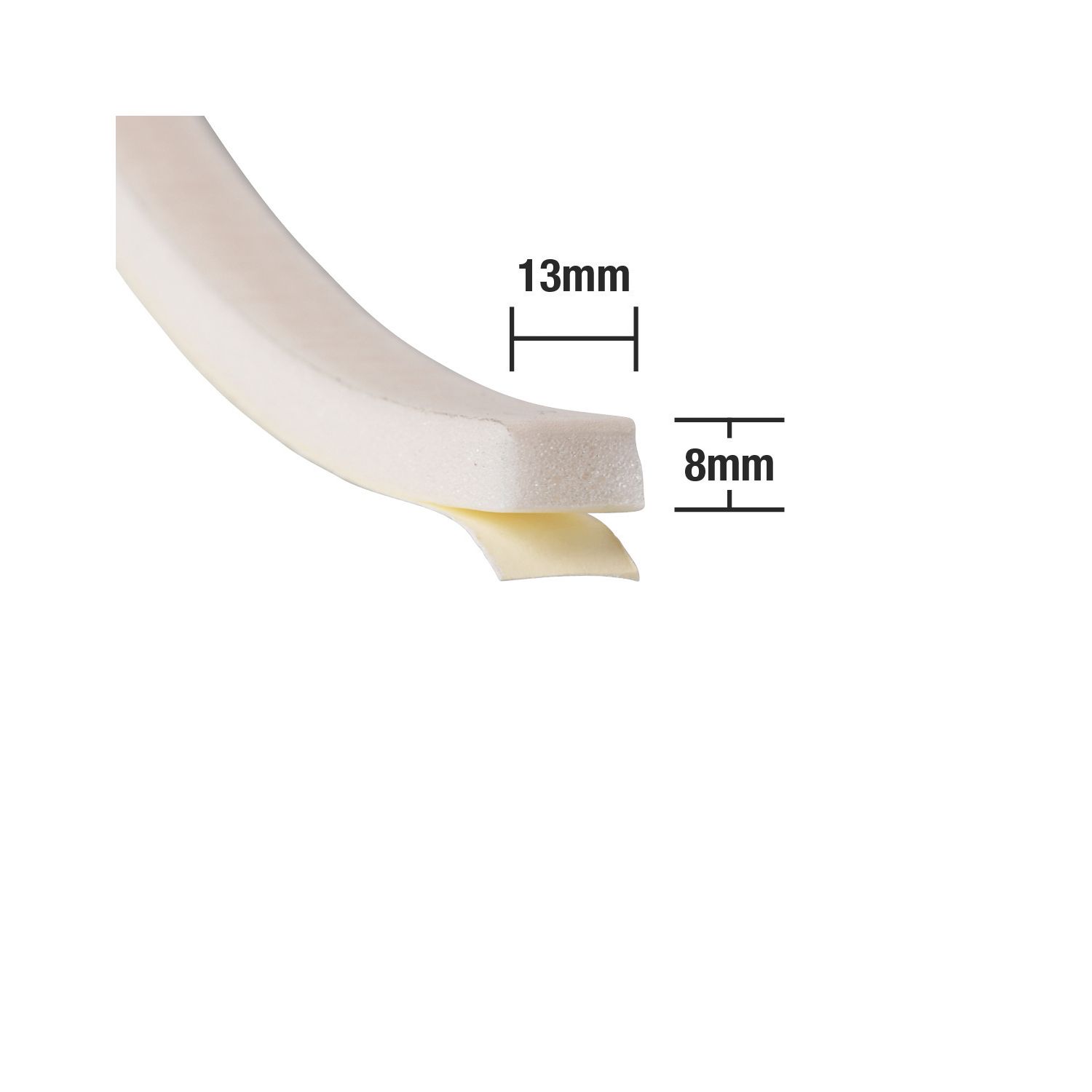 Stormguard Extra Thick Weatherstrips White 3.5m 2 Pack (23512)