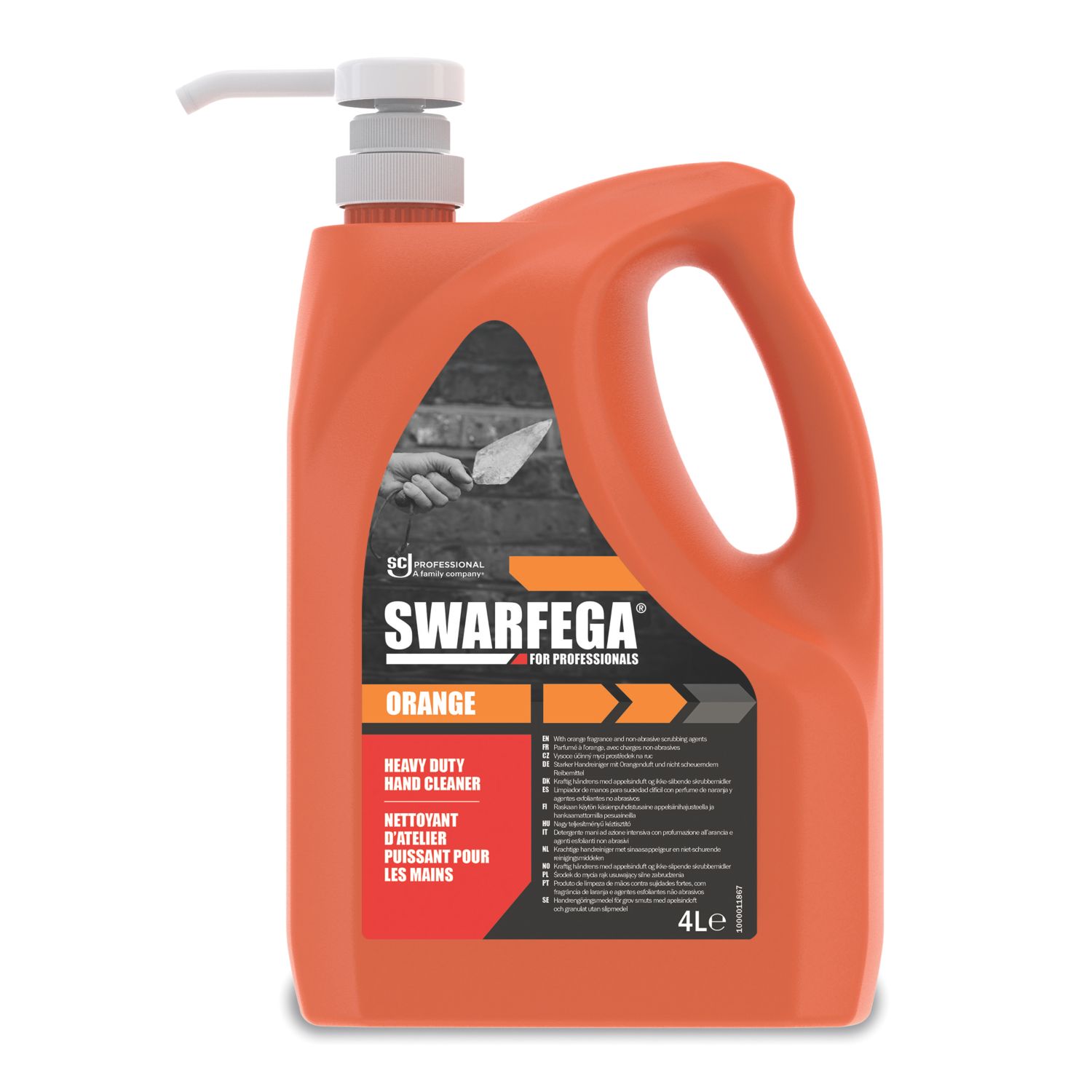 Swarfega Orange Hand Cleaner Pump Pack 4Ltr (23527)