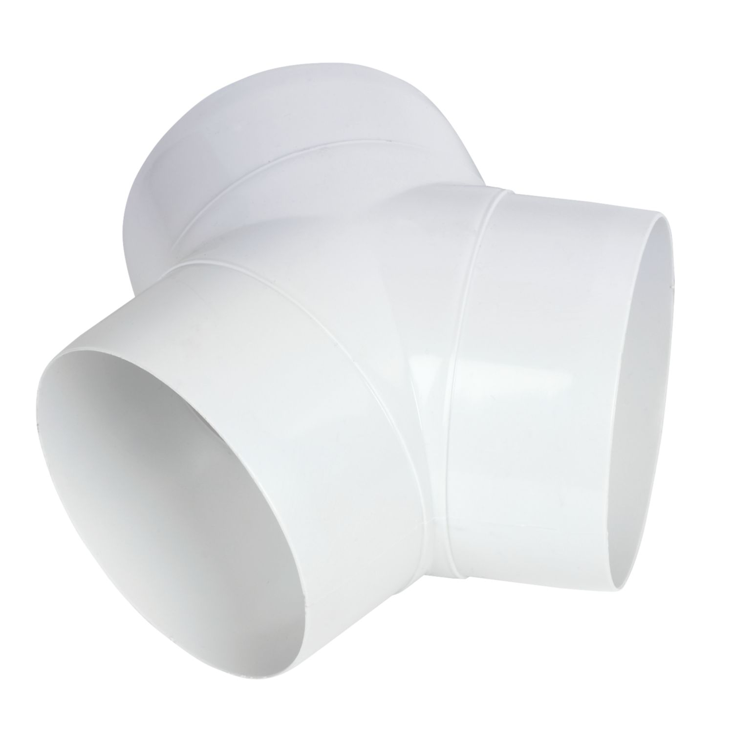 Manrose Circular Y Piece Connector White 100mm (23574)