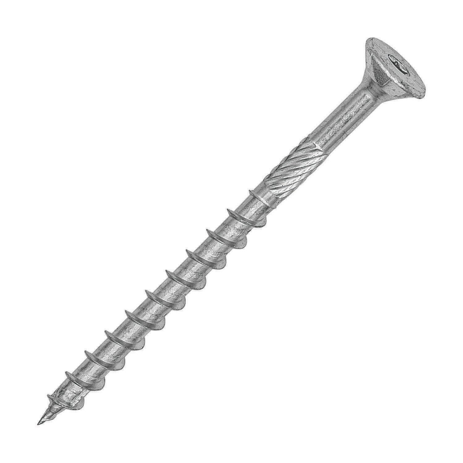 Rawlplug R-PTX TX Countersunk Self Drilling Woodscrews 5mm x 120mm 100 Pack (235PU)