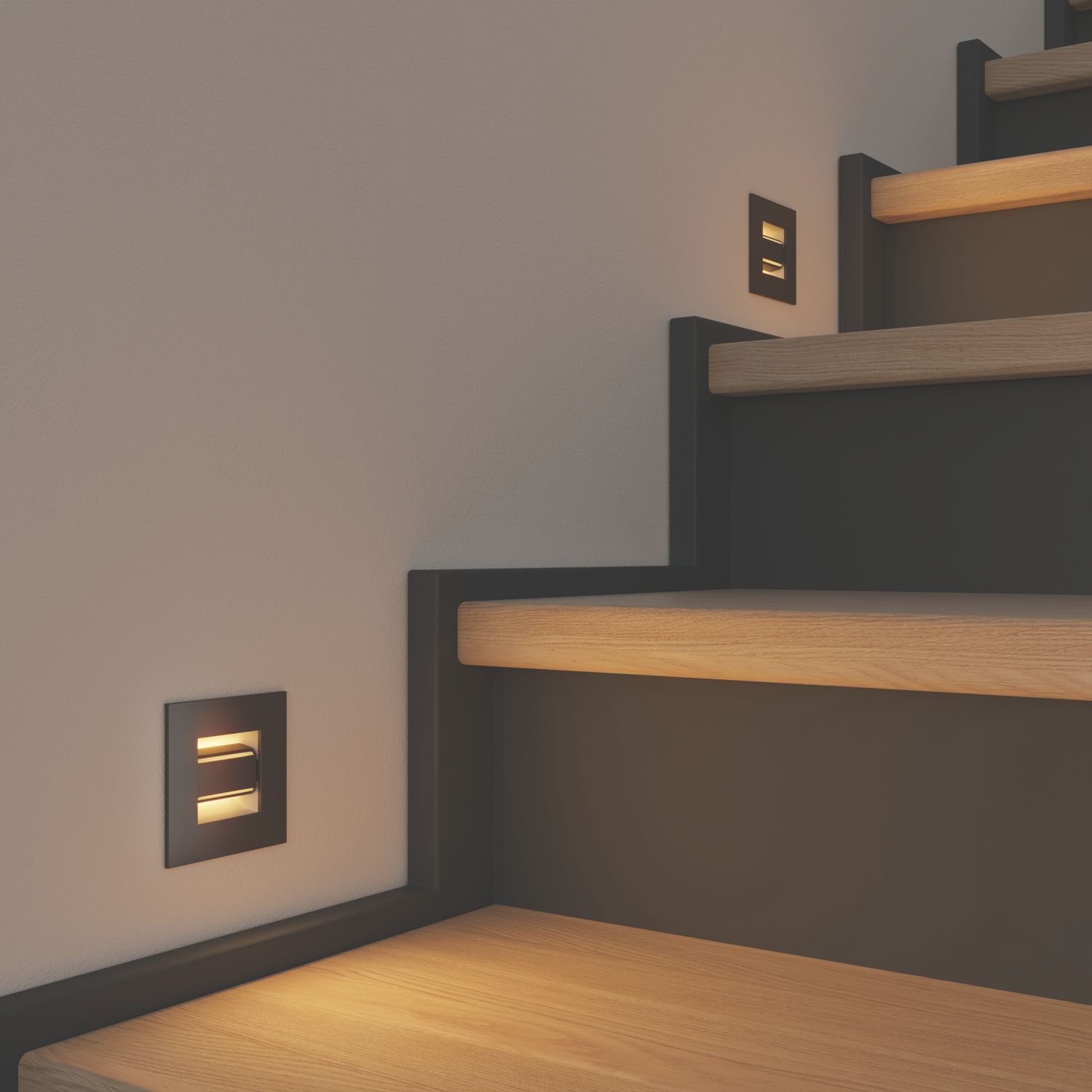 LAP Portunes Adjustable Square LED Downlight Black 2.1W 180lm (235RE)