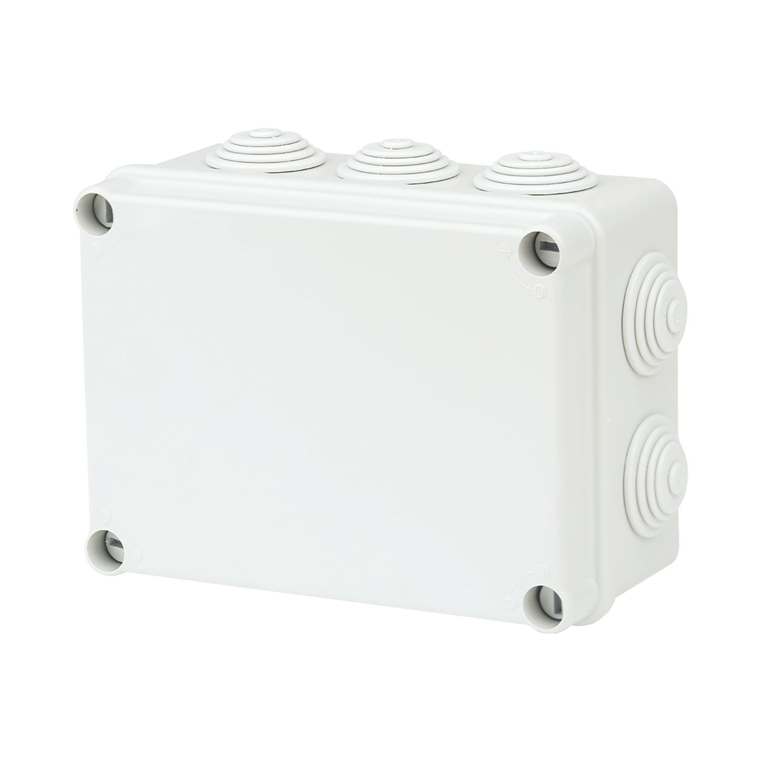 Vimark 10-Entry Rectangular Junction Box with Knockouts 118mm x 76mm x 158mm (235VT)