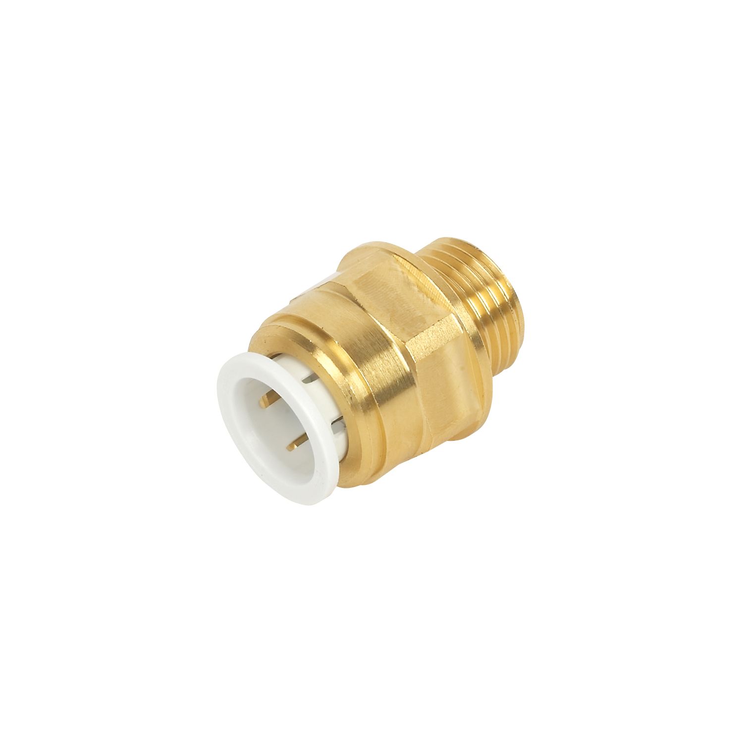 JG Speedfit Brass Push-Fit Adapting Male Cylinder Coupler 15mm x 1/2" (23662)