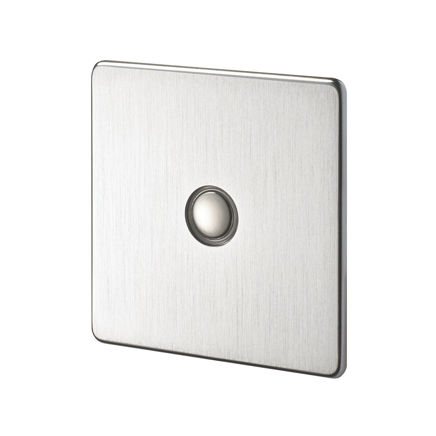 Crabtree Platinum 1-Gang 1-Way Dimmer Switch Satin Chrome (23675)