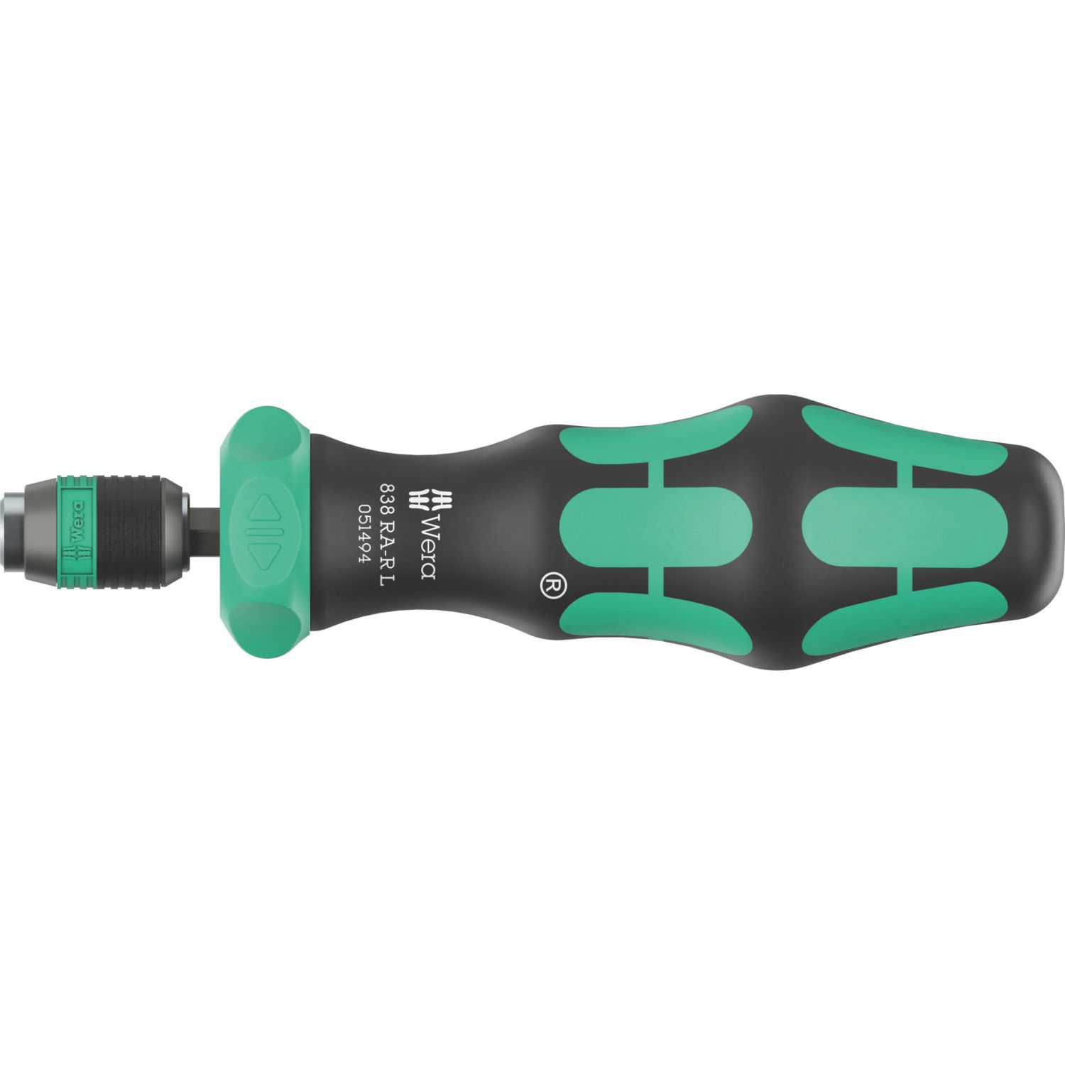 Wera 838 RA-R L 1/4" Hex Ratcheting Screwdriver Handle (237AY)