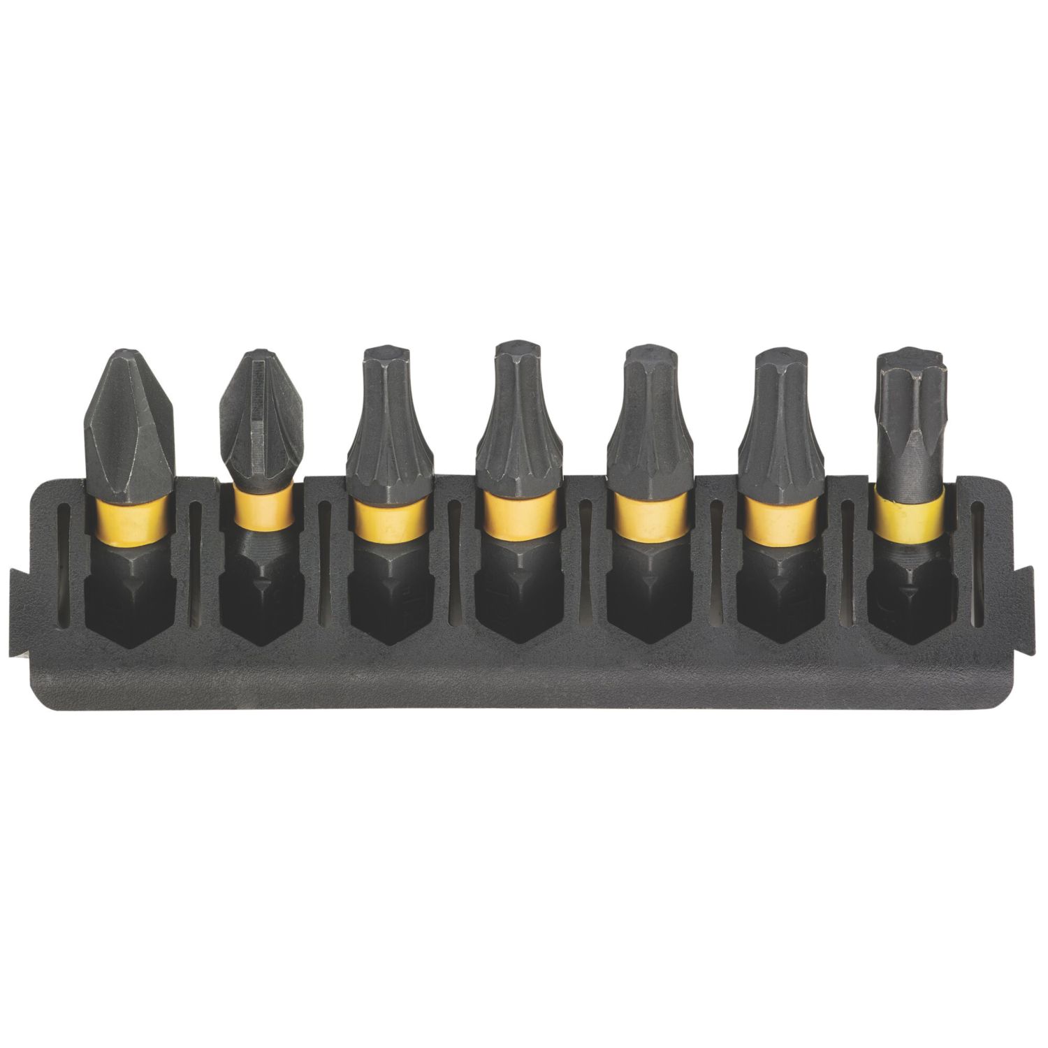 DEWALT Flextorq 6.35mm Hex Shank Mixed Screwdriver Bits 7 Pieces (238HA)
