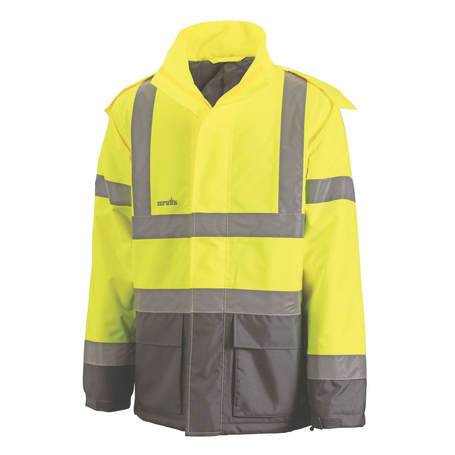 Scruffs Hi-Vis Jacket Yellow / Navy 2X Large 54" Chest (239AG)