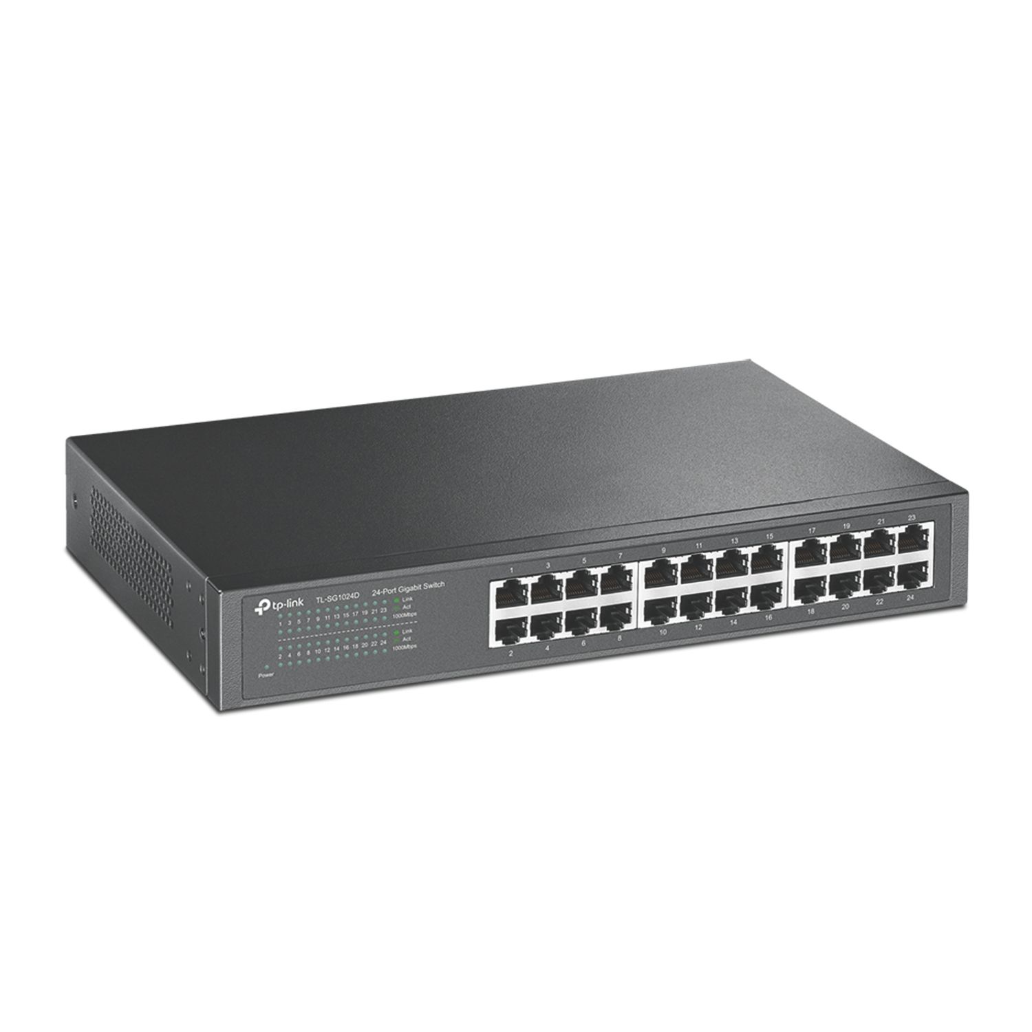 TP-Link TL-SG1024D 24 Port Desktop / Rackmount Network Switch Black (239RN)