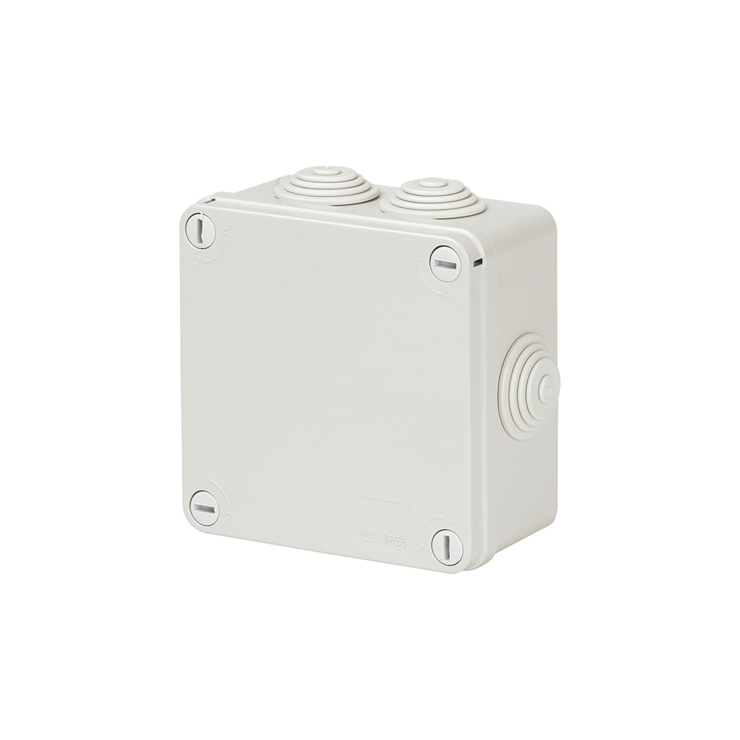 Vimark 7-Entry Square Junction Box with Knockouts 111mm x 61mm x 111mm (239VT)