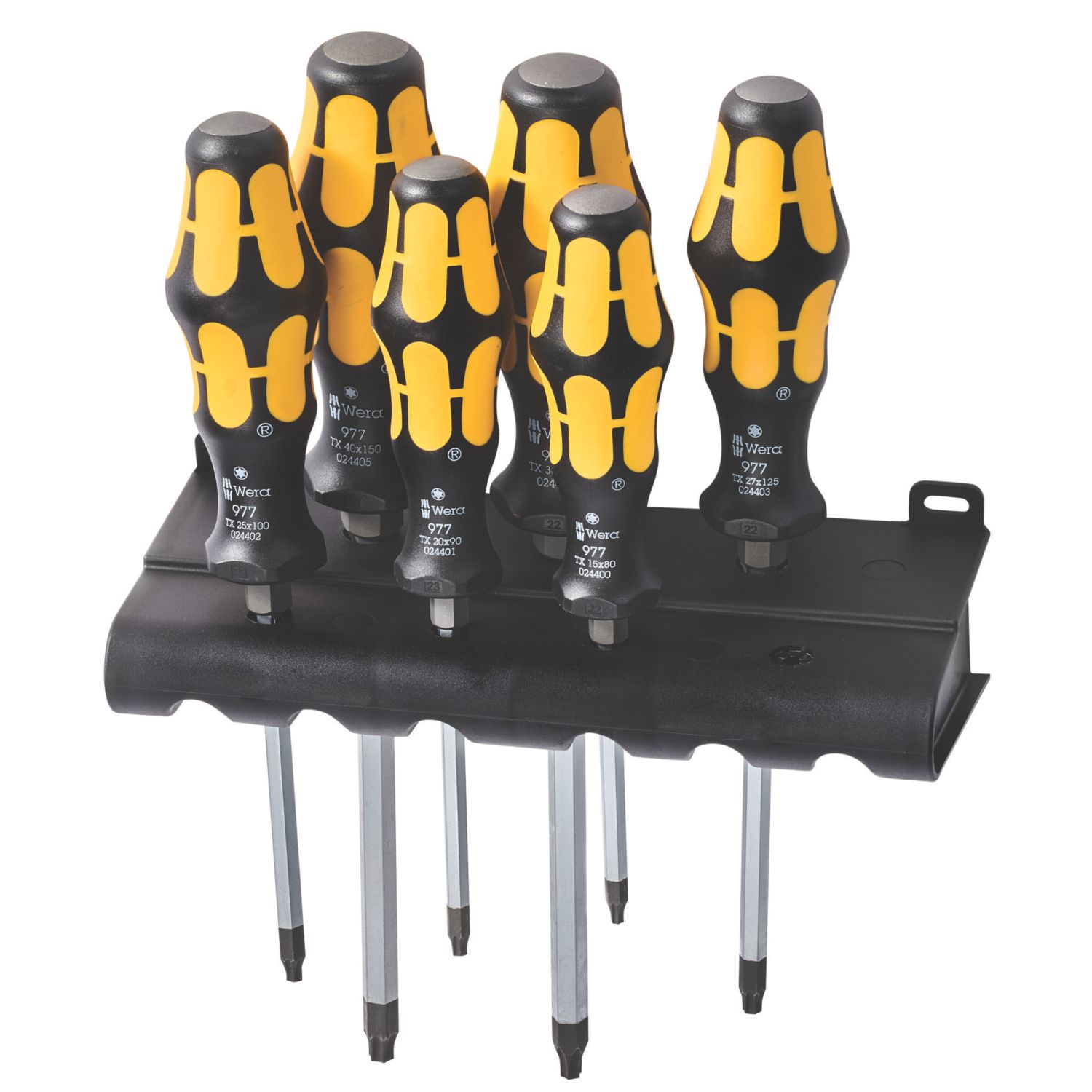 Wera 977/6 Kraftform Rack TX Chisel Screwdriver Set 6 Pcs (240HF)