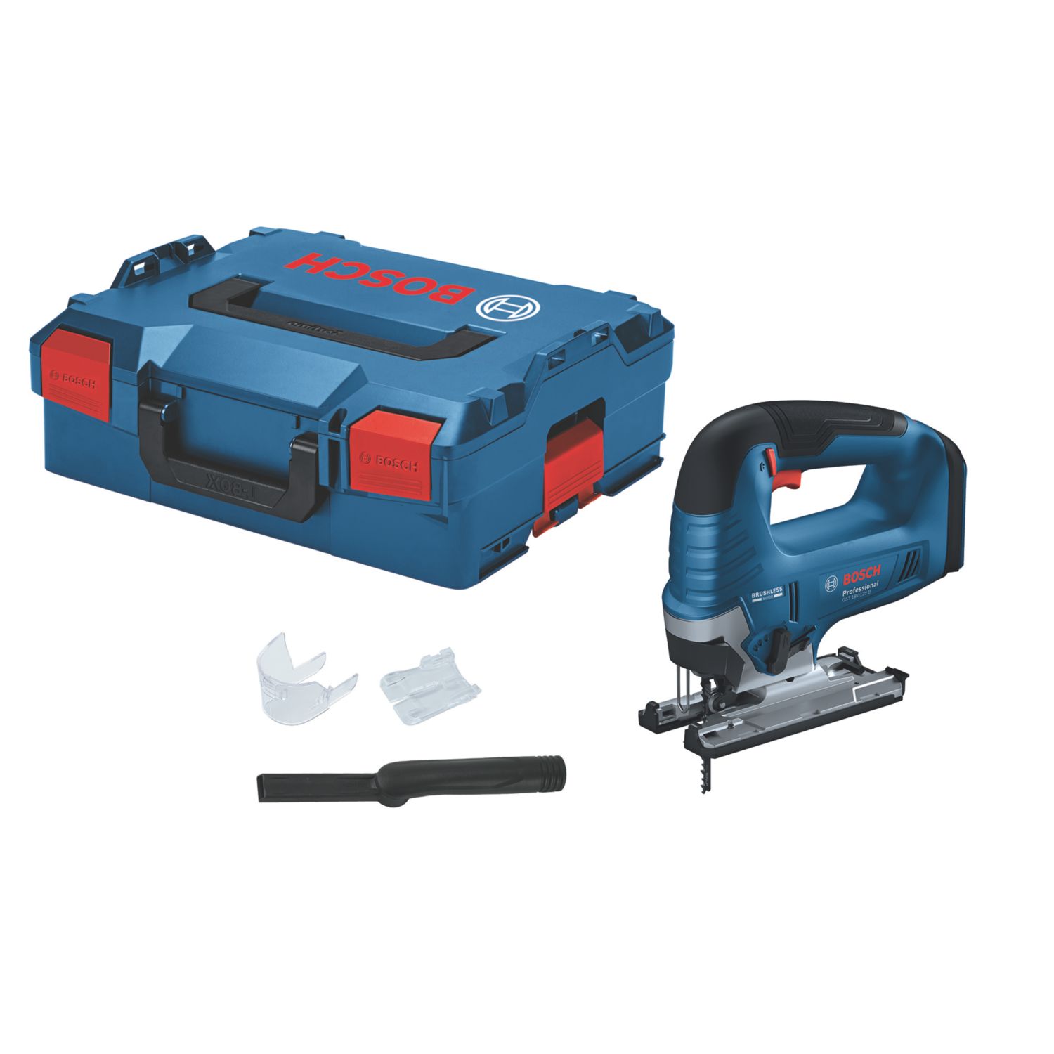 Bosch GST 18V-125 B 18V Li-Ion CoolPack Brushless Cordless Jigsaw with L-Boxx - Bare (240KU)