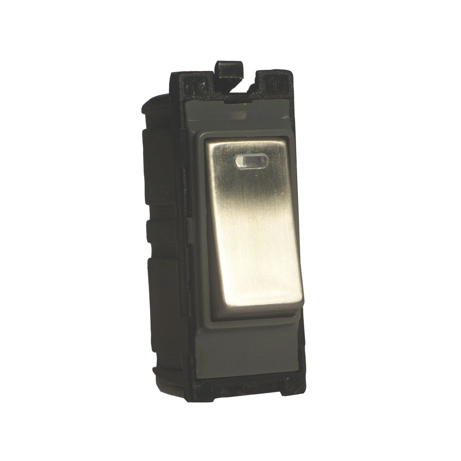 Varilight PowerGrid 20AX Grid DP Control Switch Brushed Steel with Neon with Colour-Matched Inserts (24118)