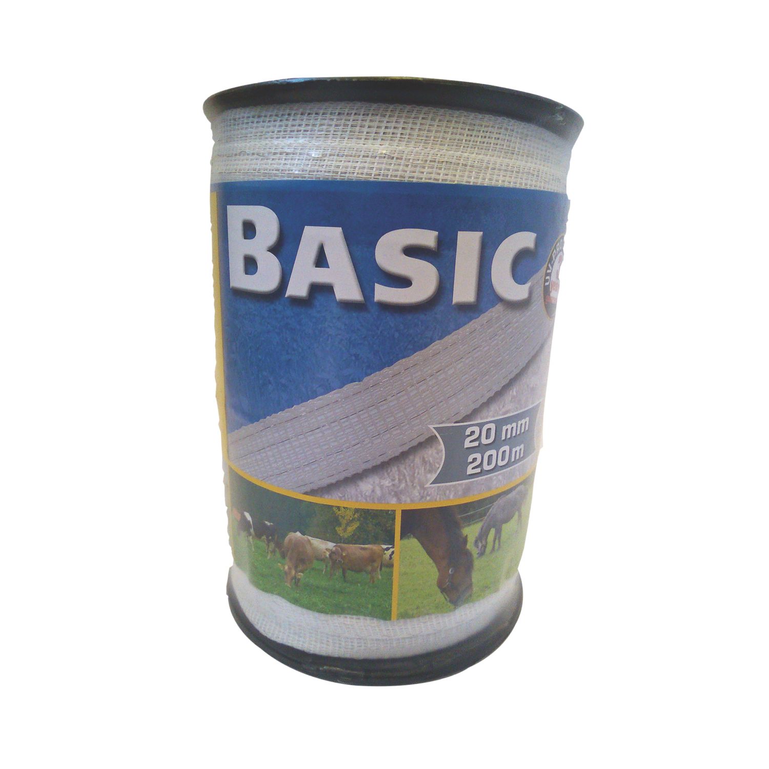 Stockshop Electric Fence Polytape White 20mm x 200m (2415F)