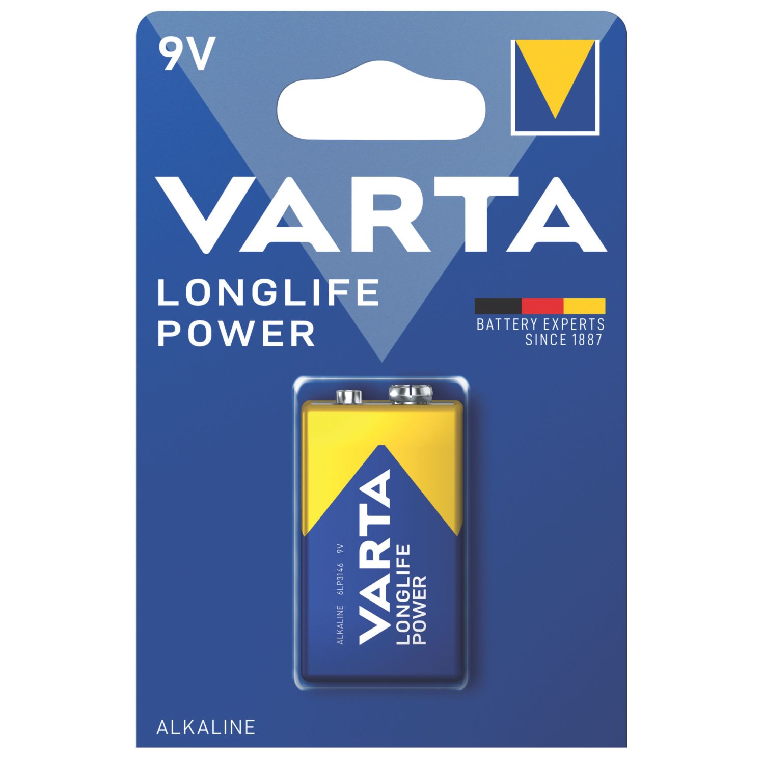 Varta Longlife Power 9V Alkaline Battery (2426K)