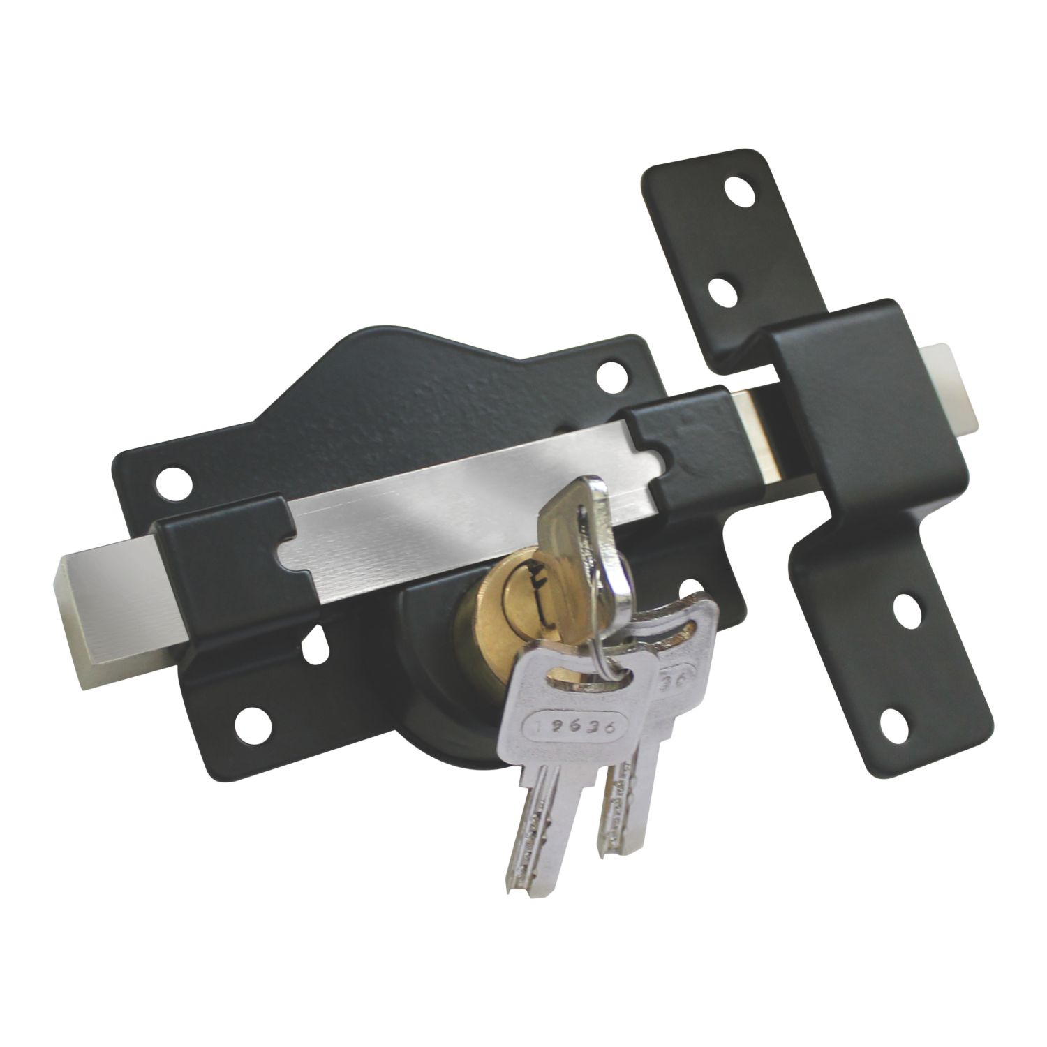 Smith & Locke Gate Bolt Black 85mm (242VE)