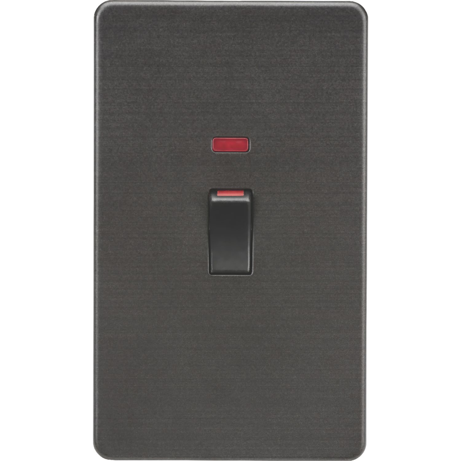 Knightsbridge 45A 2-Gang DP Control Switch Smoked Bronze with LED (243TY)