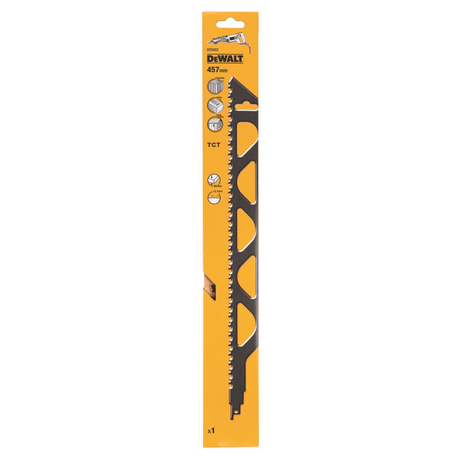 DEWALT DT2422-QZ Masonry TCT Reciprocating Saw Blade 457mm (2443V)