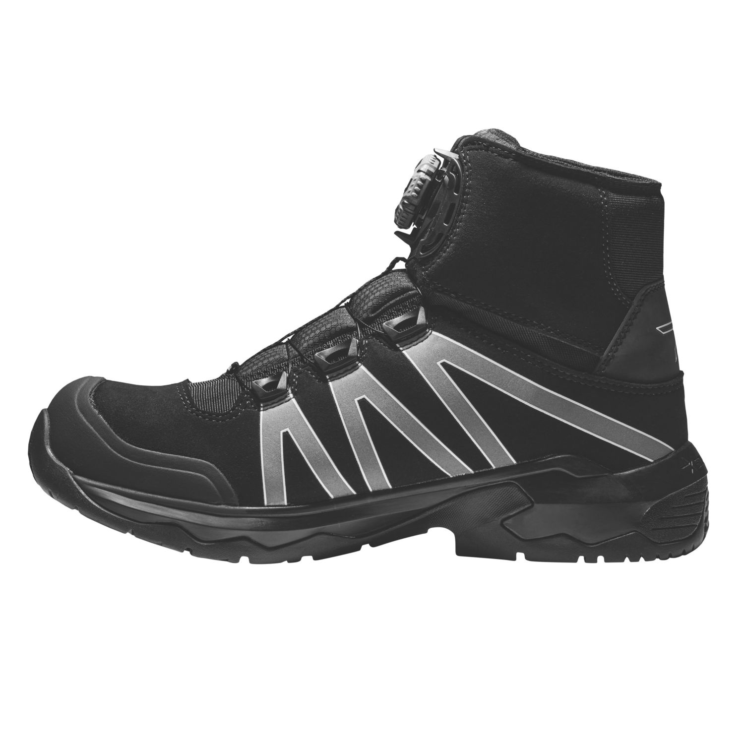 Solid Gear Onyx Size 8 Black Water-Resistant Safety Boots (244RX)